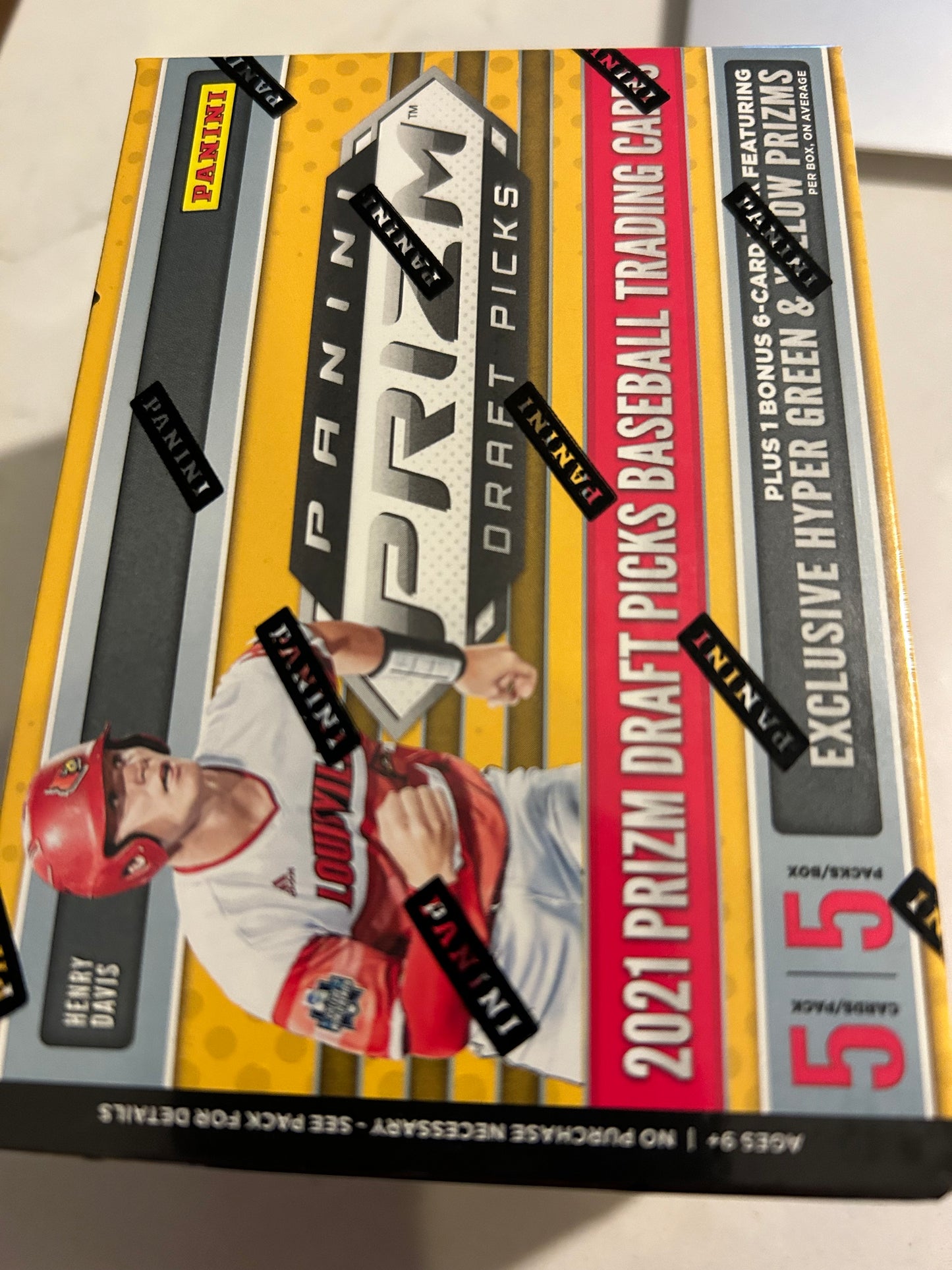 2021 Panini Prizm Draft Picks Baseball 5-Pack Blaster Box (Green Prizms!)
