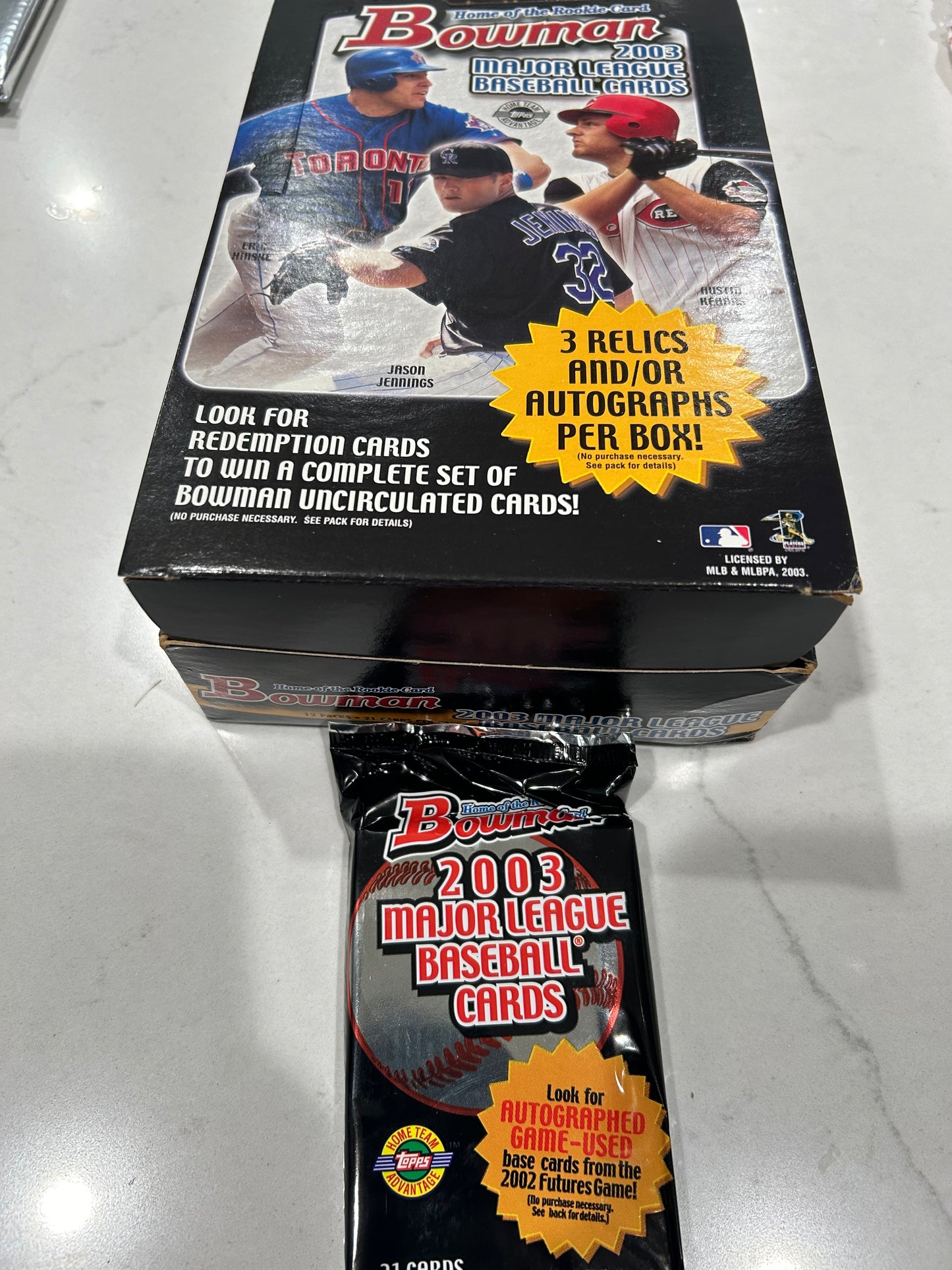 2003 Bowman Baseball Jumbo Single Pack For Sale.