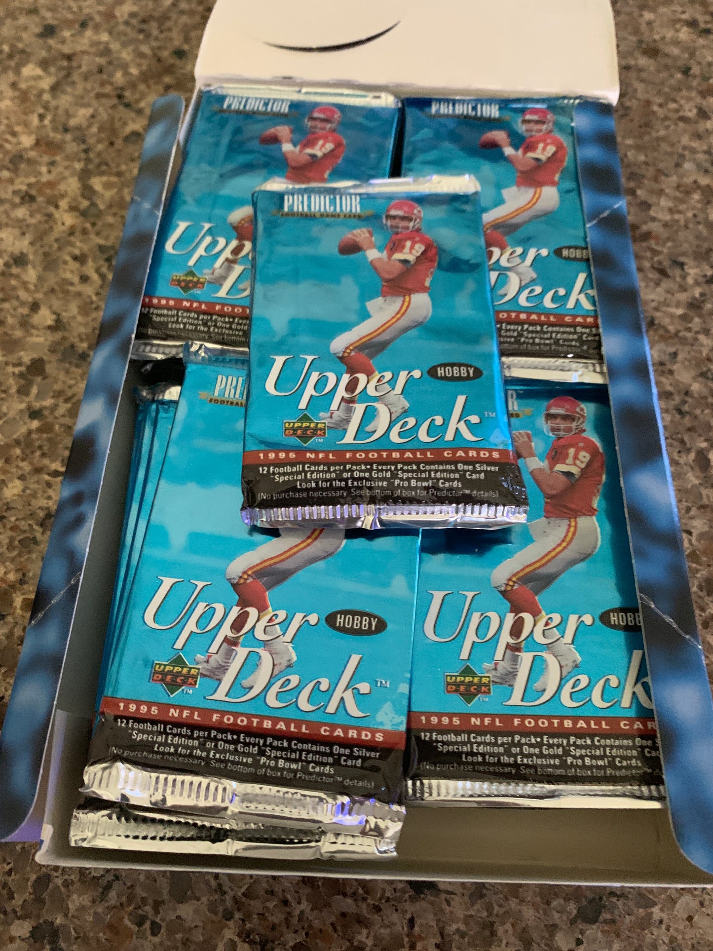1995 Upper Deck Football Hobby 5 pack lot for sale