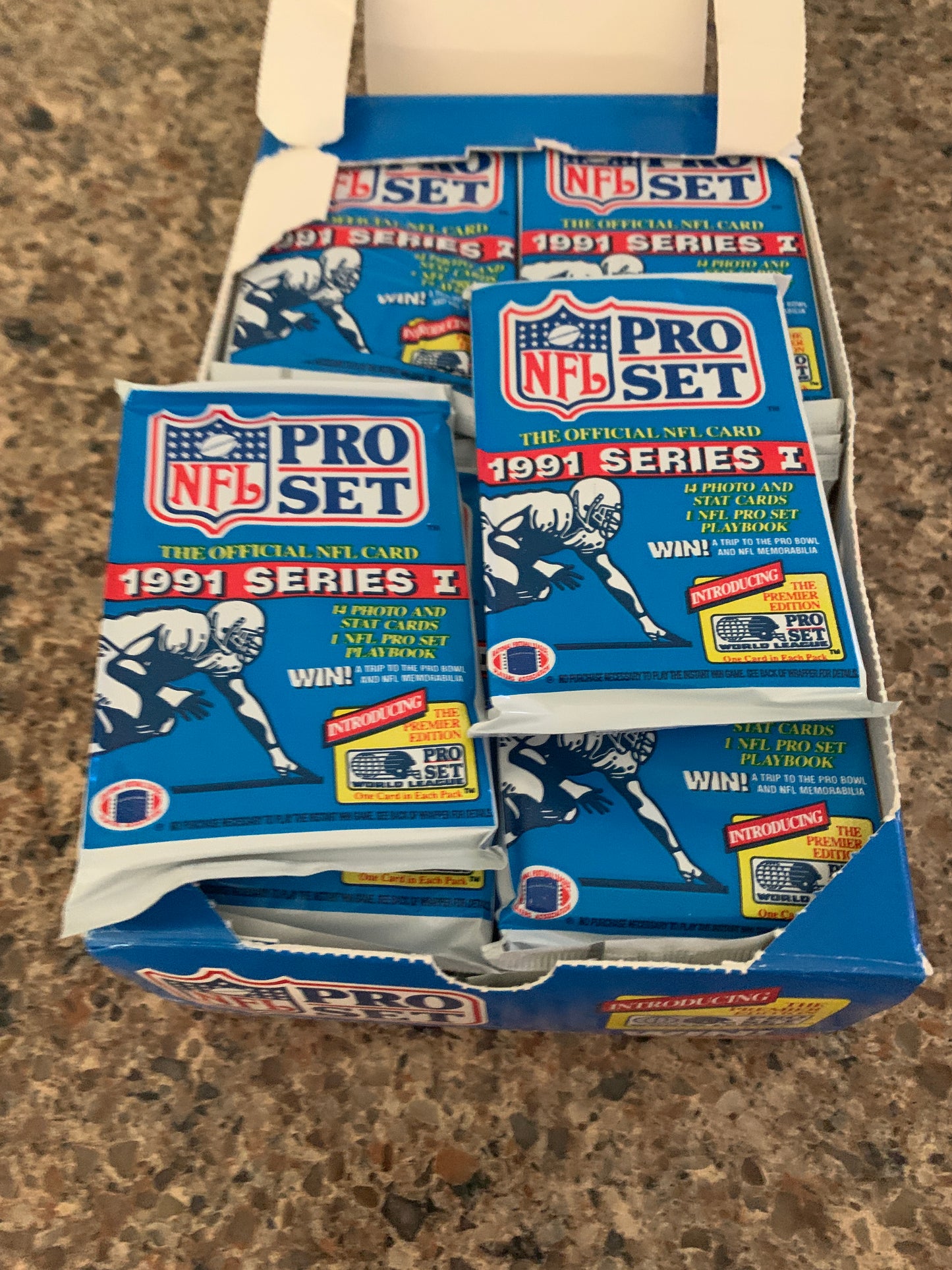 1991 Pro Set Series 1 Football Lot of 4 packs for sale.