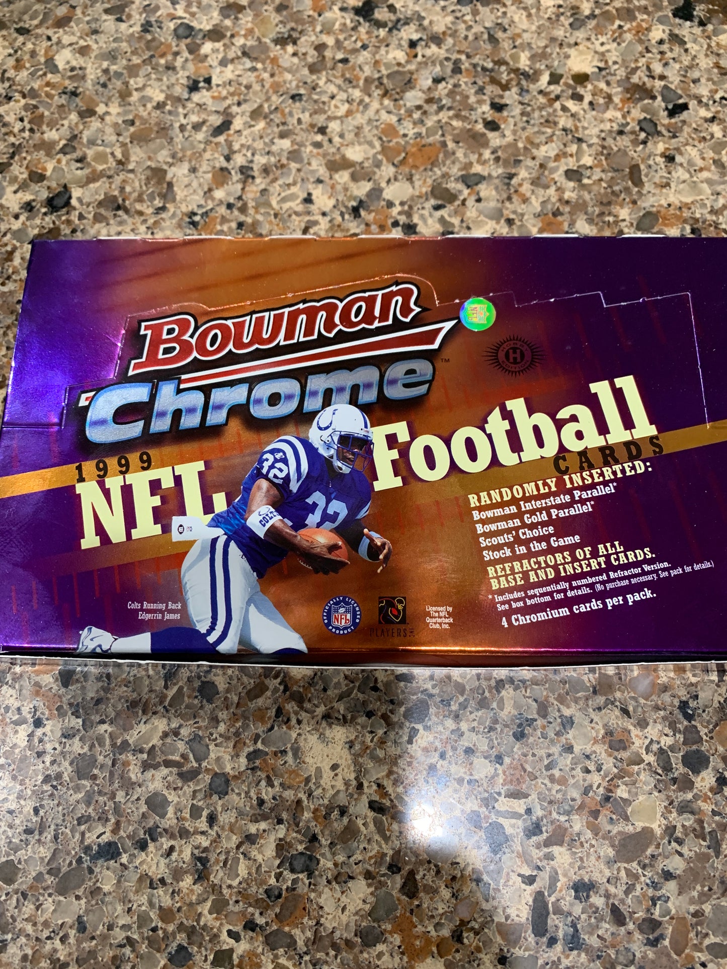 1999 Bowman Chrome Football Hobby Pack 3 Pack lot