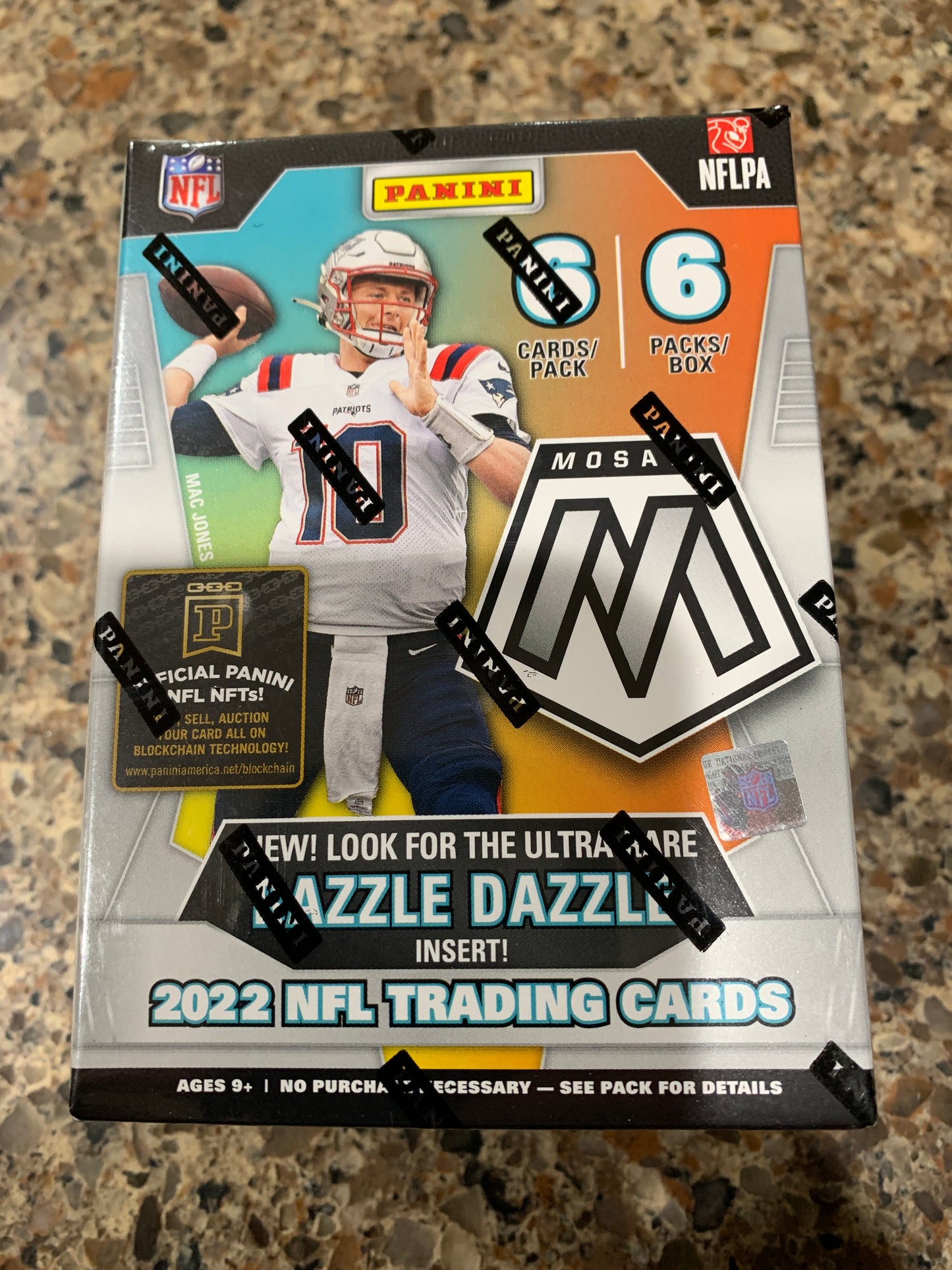 2022 Panini Mosaic Football 6-Pack Hobby Blaster Box (Red Inserts!) (Fanatics)