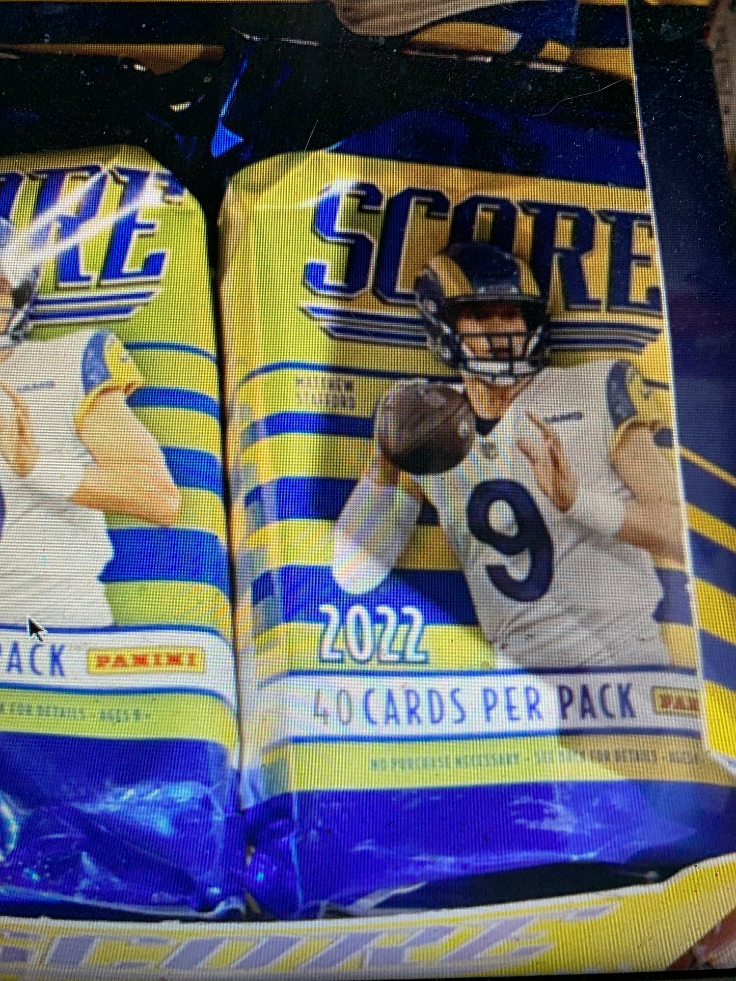 2022 Panini Score Football Hobby Single Pack.