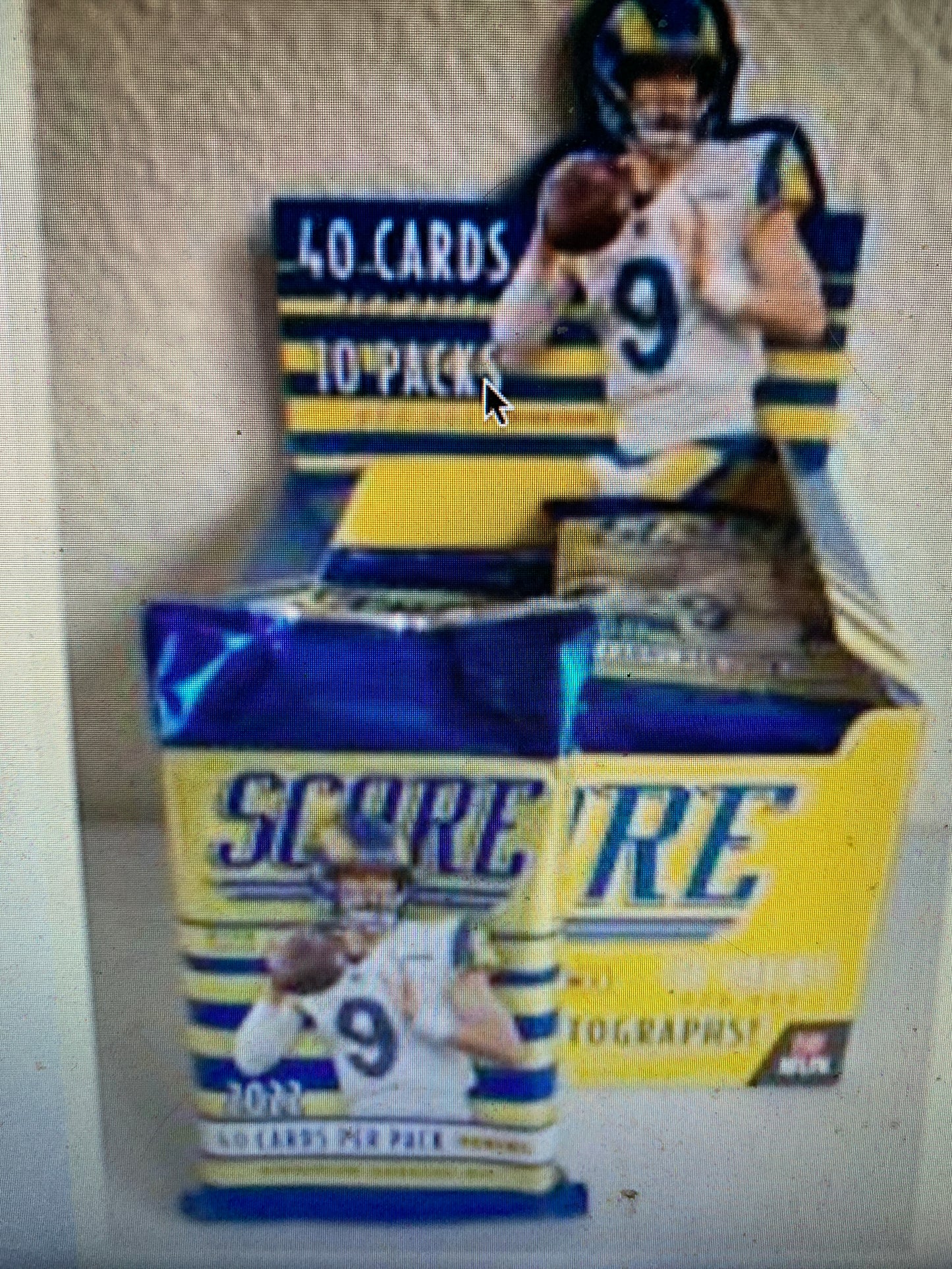 2022 Panini Score Football Hobby Single Pack.