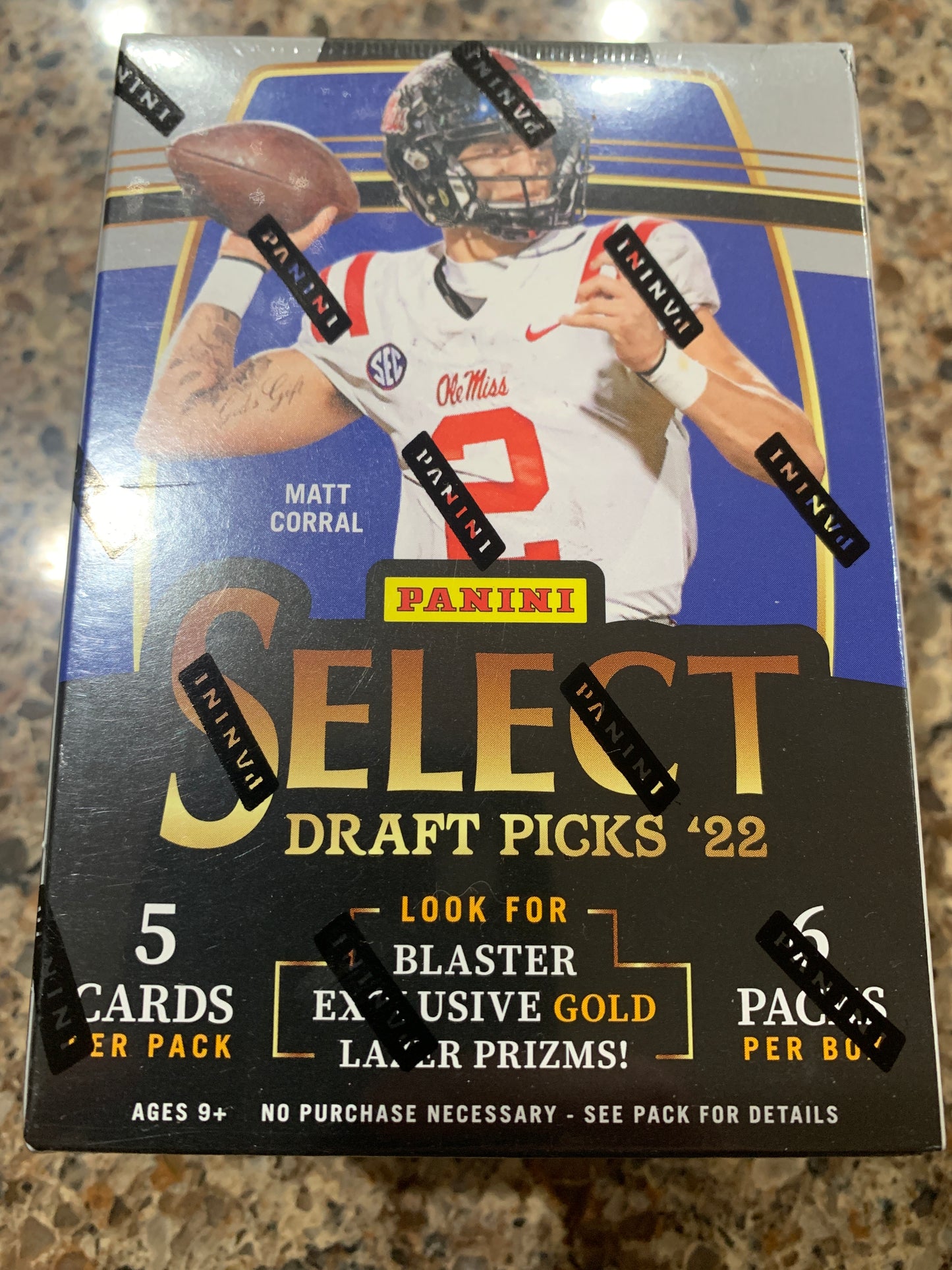 2022 Panini Select Draft Picks Football Blaster Box