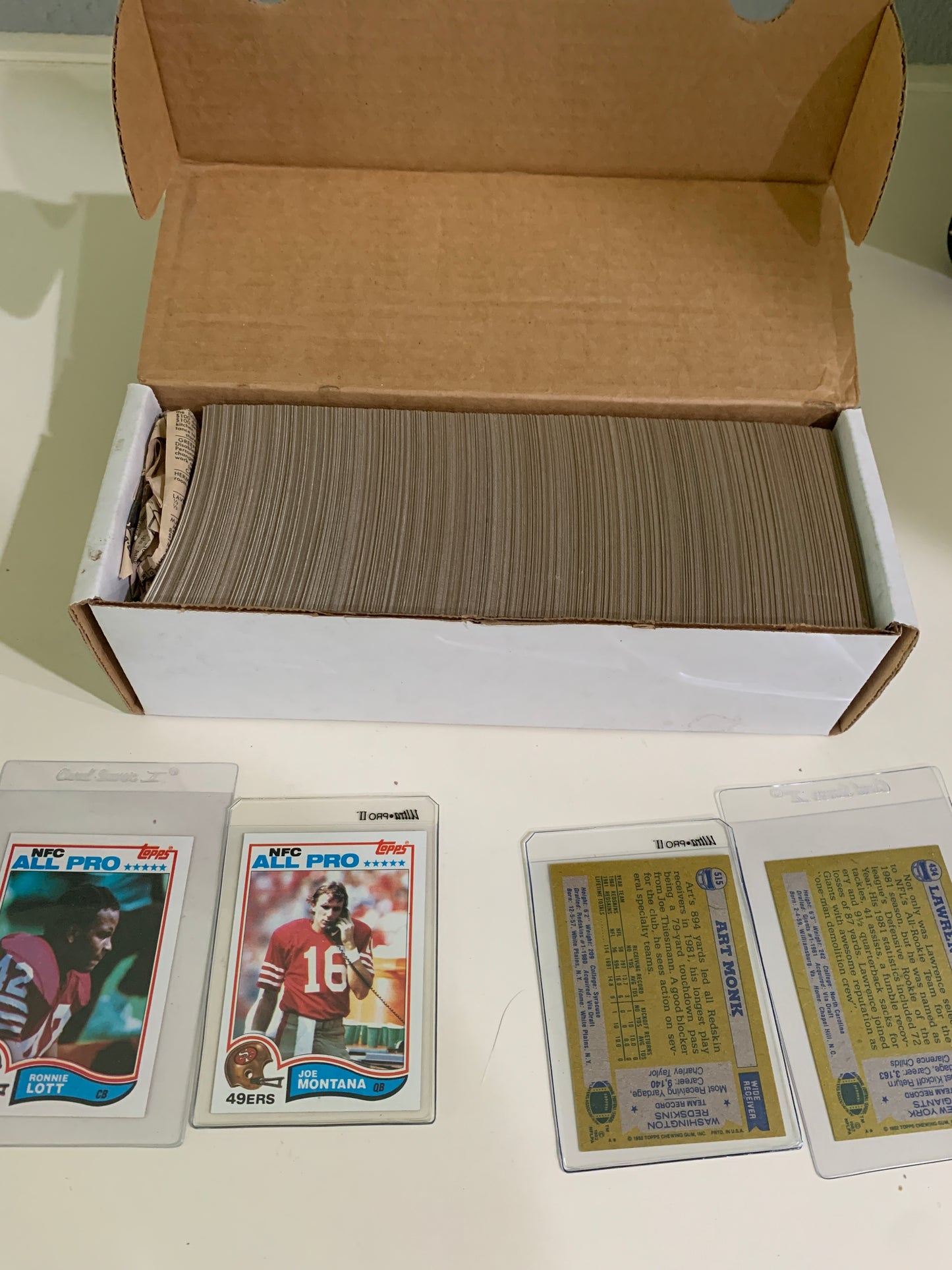1982 Topps Football Complete 528 Card Set Lawrence Taylor Rookie Rc Sharp!