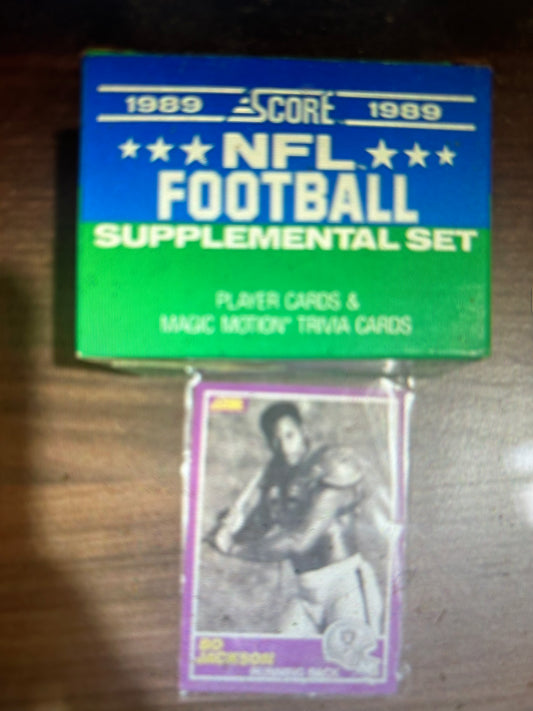 1989 Score Football Supplemental Set Bo Jackson