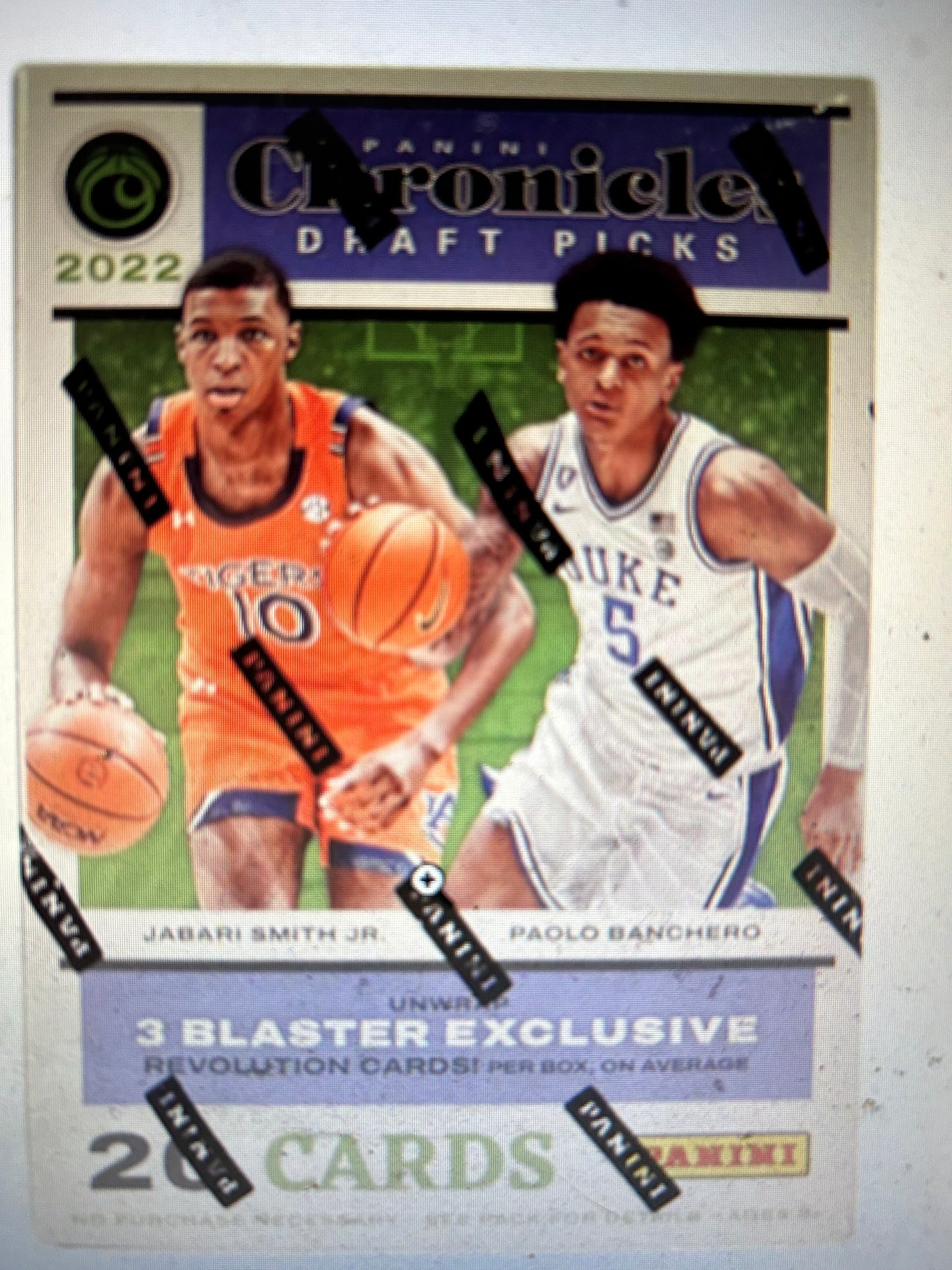2022/23 Panini Chronicles Draft Picks Basketball 5-Pack Blaster Box Pink Parallels