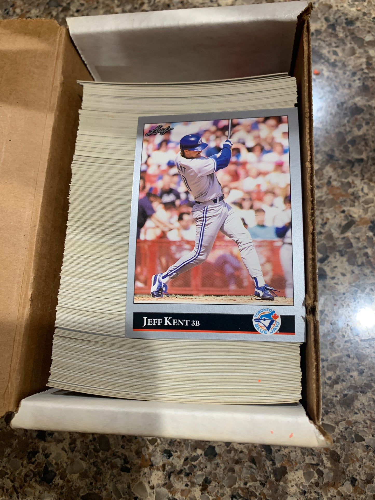 1992 Leaf Baseball Series II complete set number 265-520 Jeff Kent RC