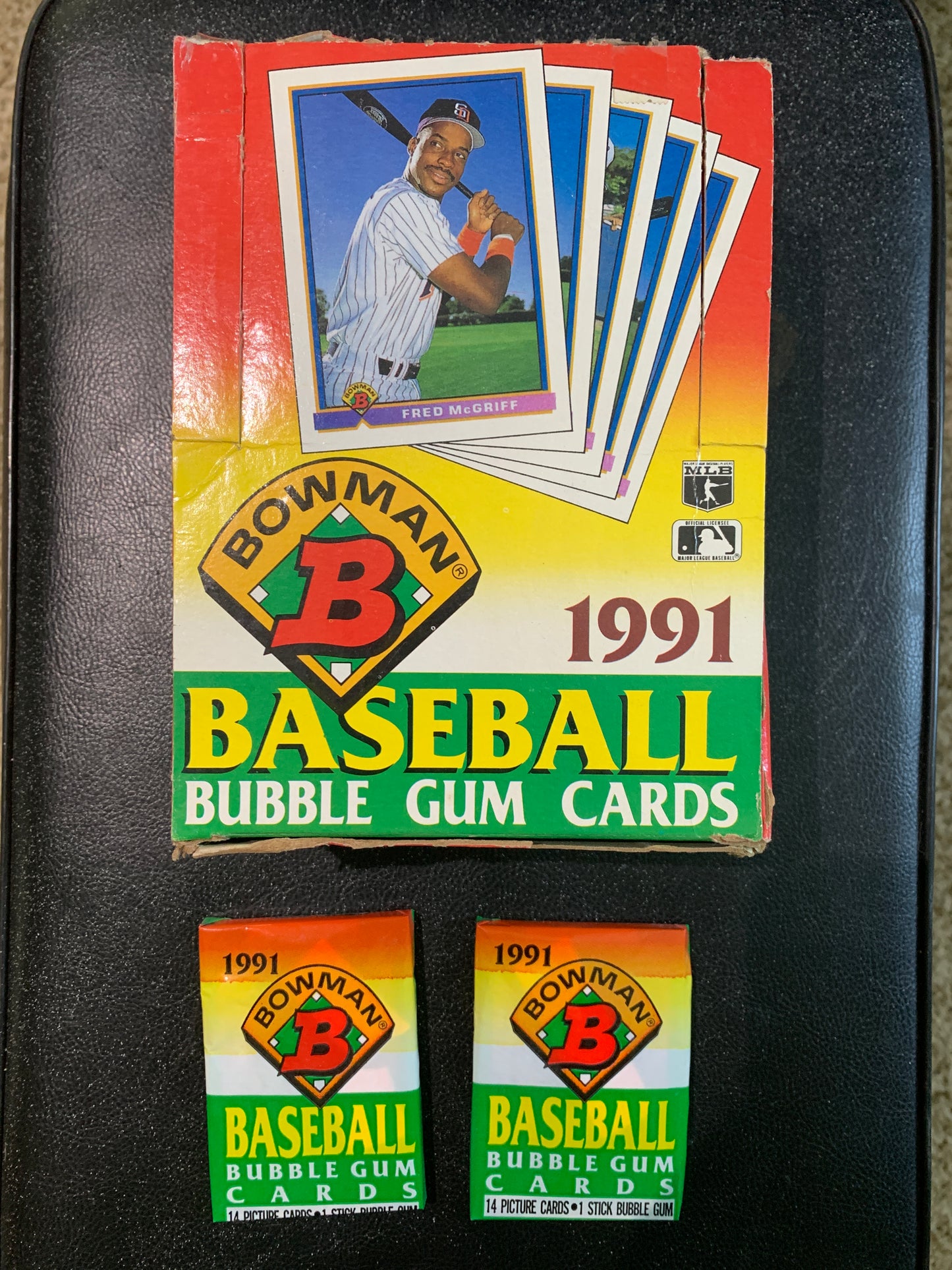 1991 bowman baseball  single wax pack for sale Chipper, Thome, and Mussina RC