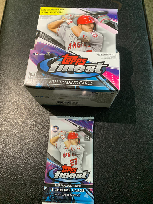2021 Topps Finest Hobby Single Pack . This listing is for One Pack