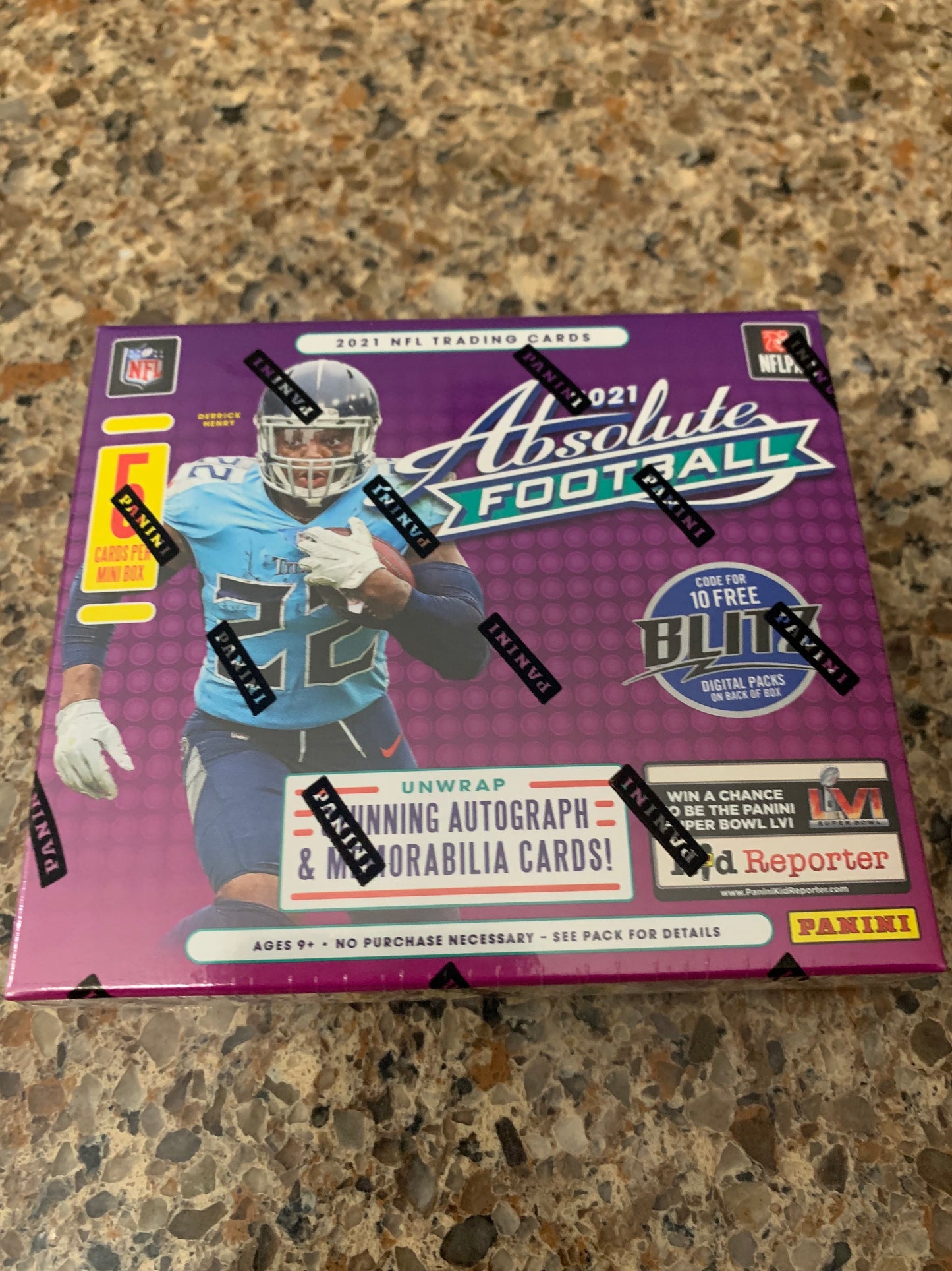 2021 Absolute Football Hobby Box. This is for 1 mini out of a hobby box 5 cards per mini box