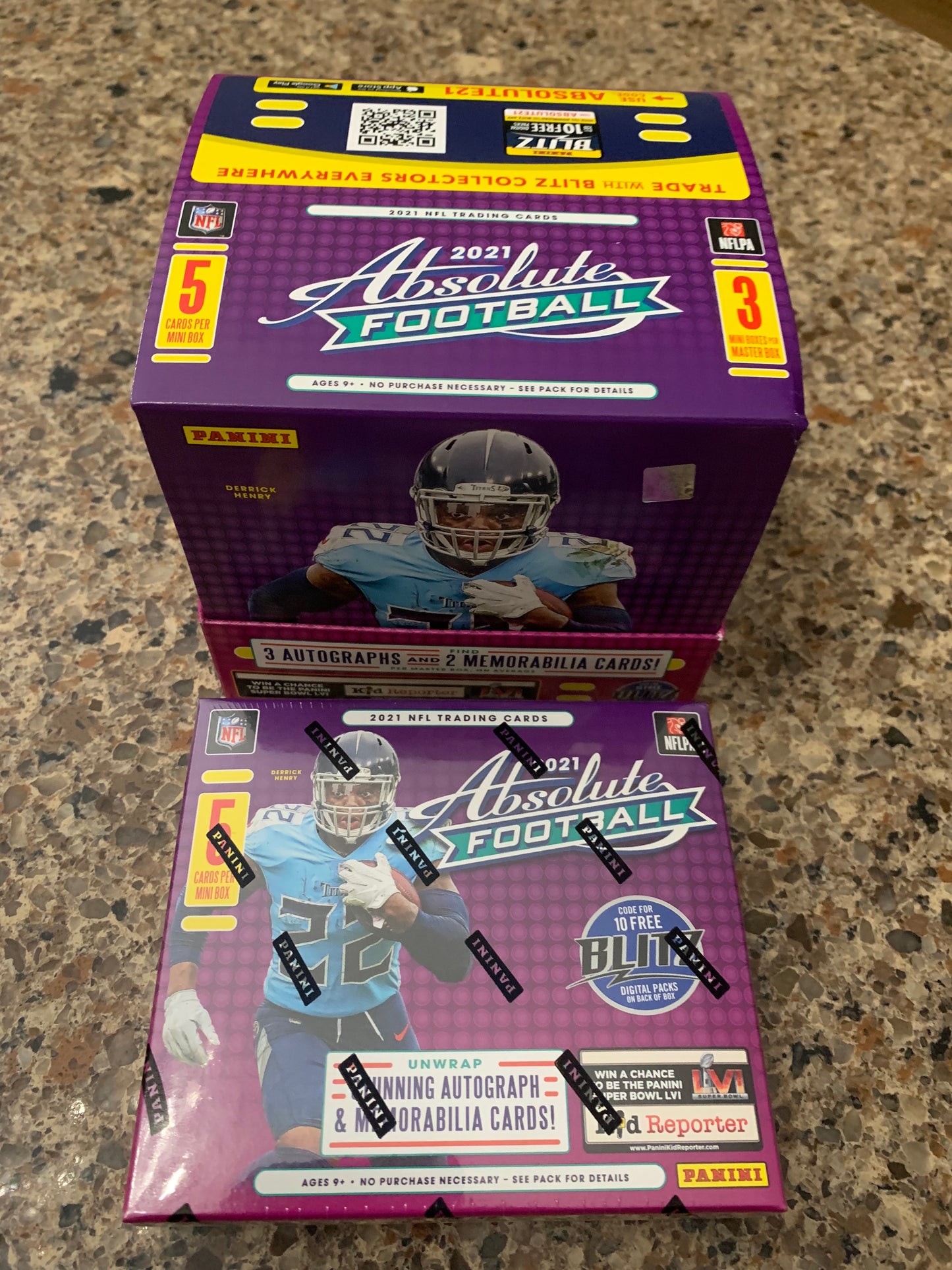 2021 Absolute Football Hobby Box. This is for 1 mini out of a hobby box 5 cards per mini box