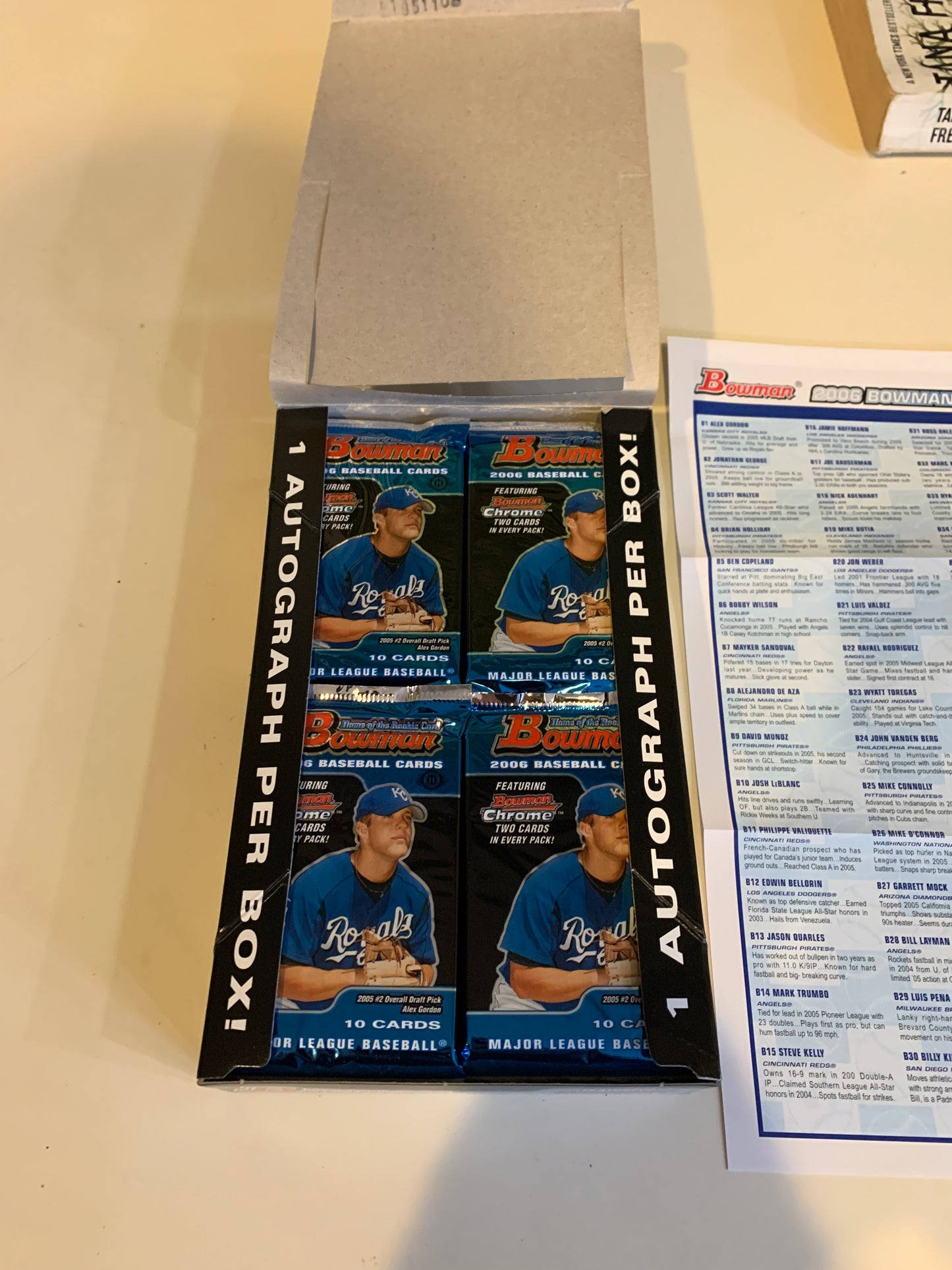 2006 Bowman Baseball Hobby Single Pack From a Freshly Opened Box