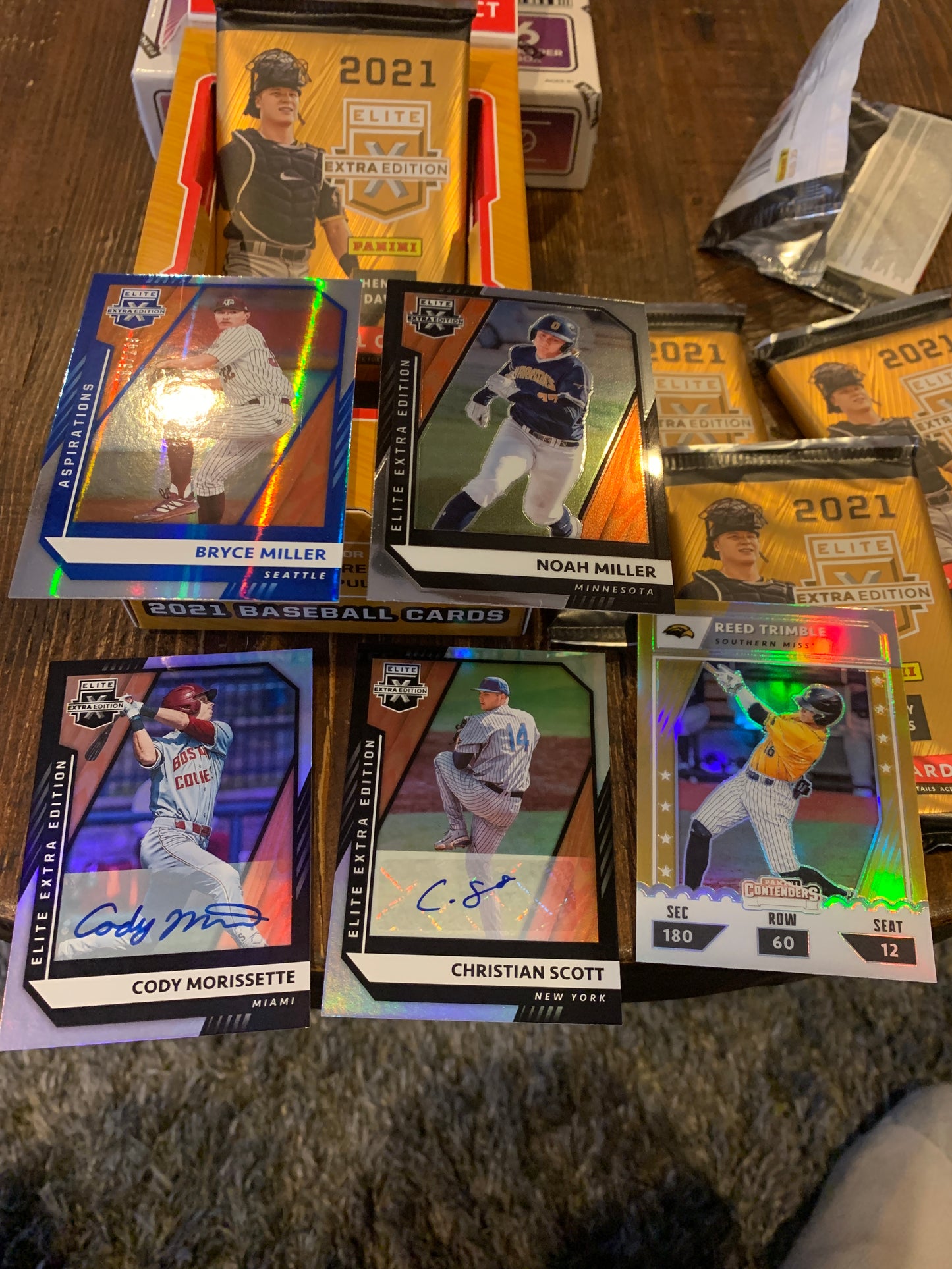 2021 Panini Hobby Elite Extra Edition Baseball Hobby Box if you like autos this is the box for you 8 per box plus 2 relics