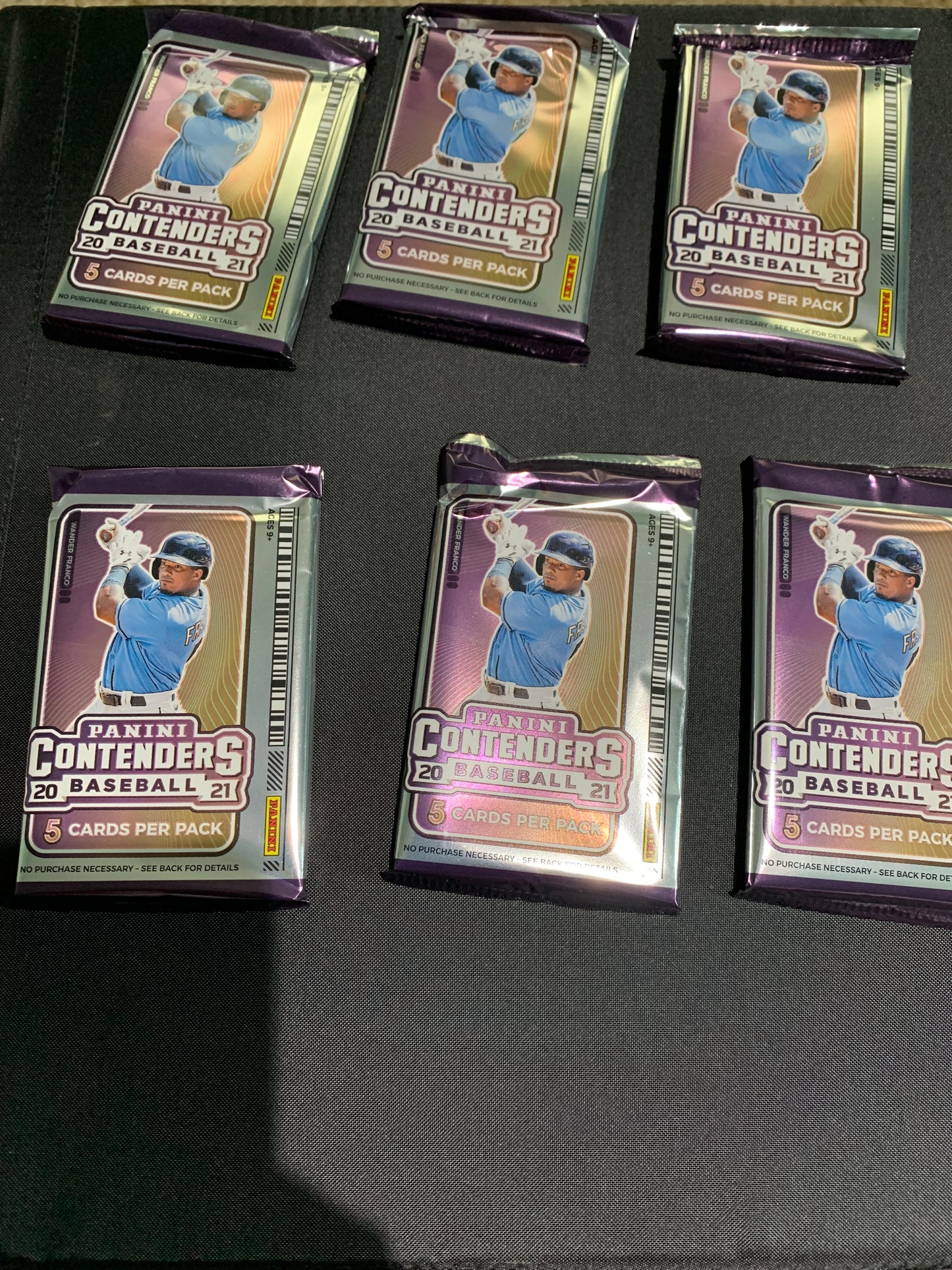 2021 Panini Contenders Baseball Single Blaster Pack 5 cards per pack