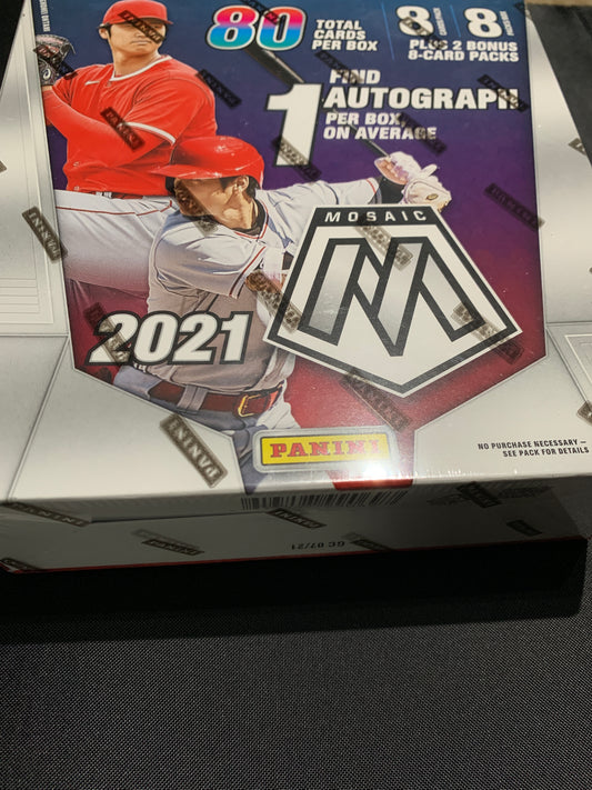 2021 Panini Mosaic Baseball Mega Box (Reactive Blue Parallels!)