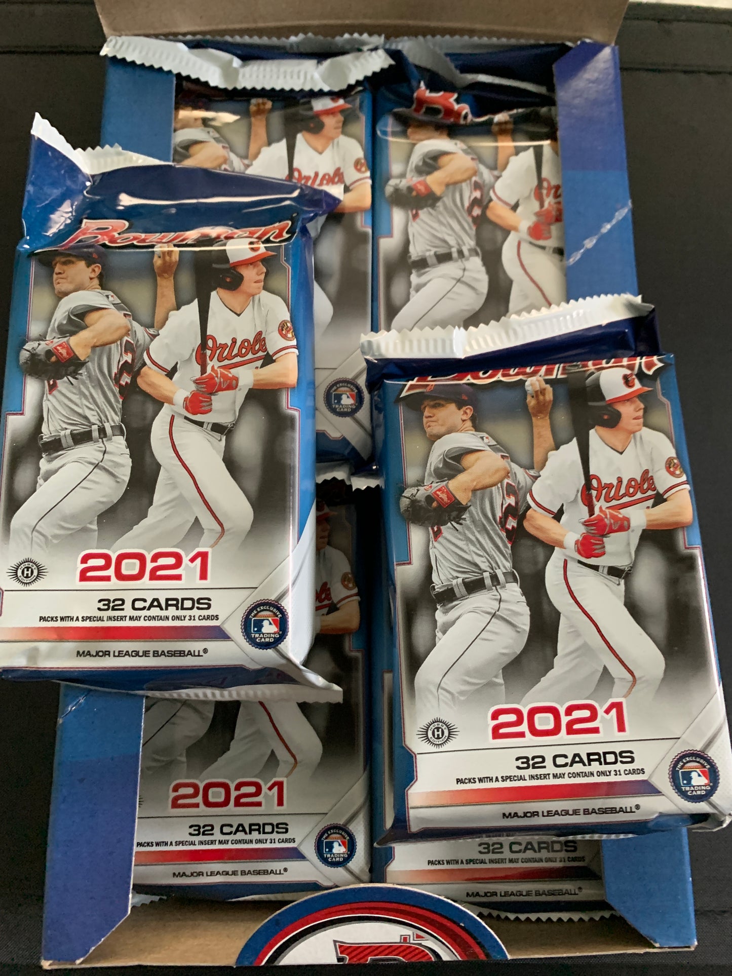 2021 Bowman Baseball Hobby Jumbo Single Pack ( 1 Pack Lot). 32 cards per pack. look for rookie cards of Alec Bohm, Jake Cronenworth, Dylan Carlson and many more