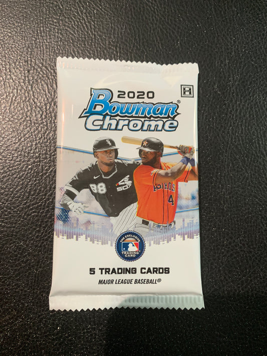 2020 Bowman Chrome Baseball Hobby Box Single Packs for Sale, Rookies Jason Dominguez, Wander Franco, Yonder Alonzo,