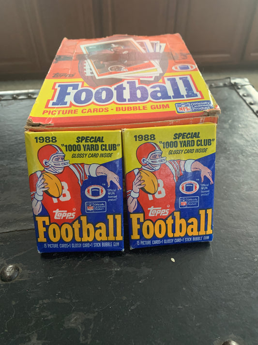1988 Topps Football 1 Sealed Wax Pack Bo Jackson, Elway, Montana And Rice!