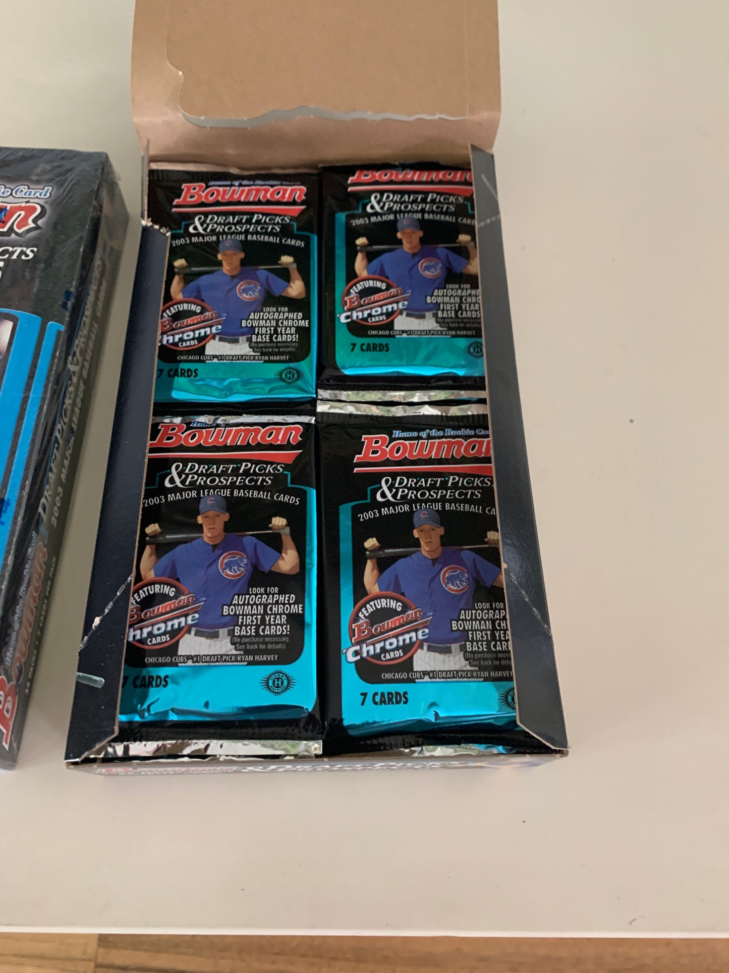 2003 Bowman Draft Picks & Prospects Hobby Pack. ( 2 Pack Lot), Cano, Howard RC