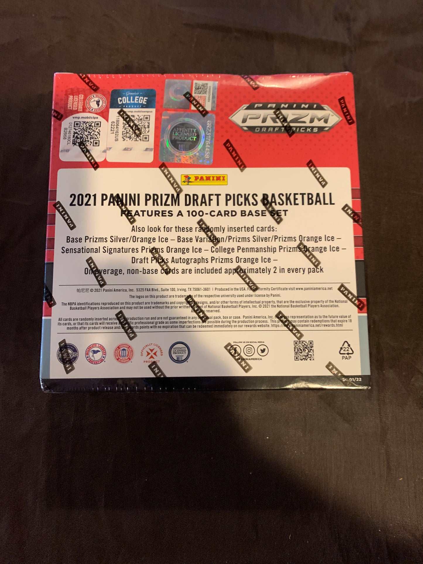 2021 Panini Prizm Draft Picks Basketball NBA Mega Box 60 Cards Factory Sealed