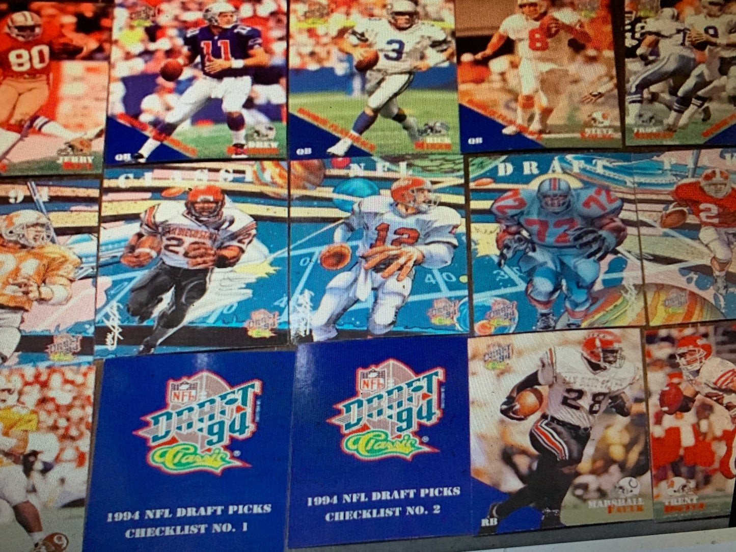 1994 Classic Football Draft Picks 105 Card Complete Set Faulk, Shuler