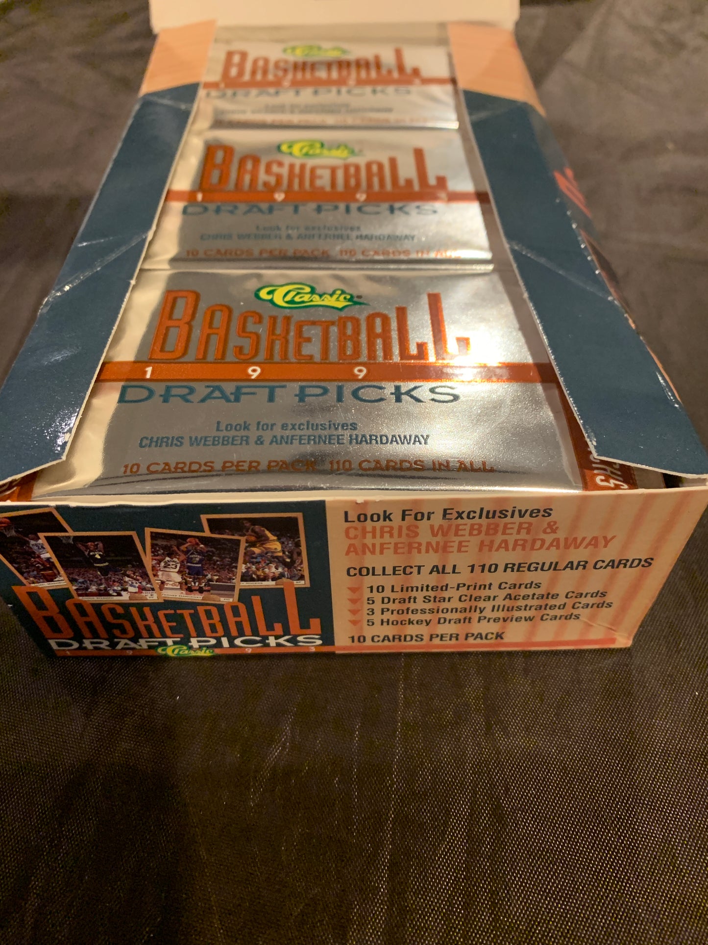 1993 Classic Draft Picks Basketball Pack. ( 1 Pack Lot ). Look For RC Weber, Hardaway, Baker, Mashburn.