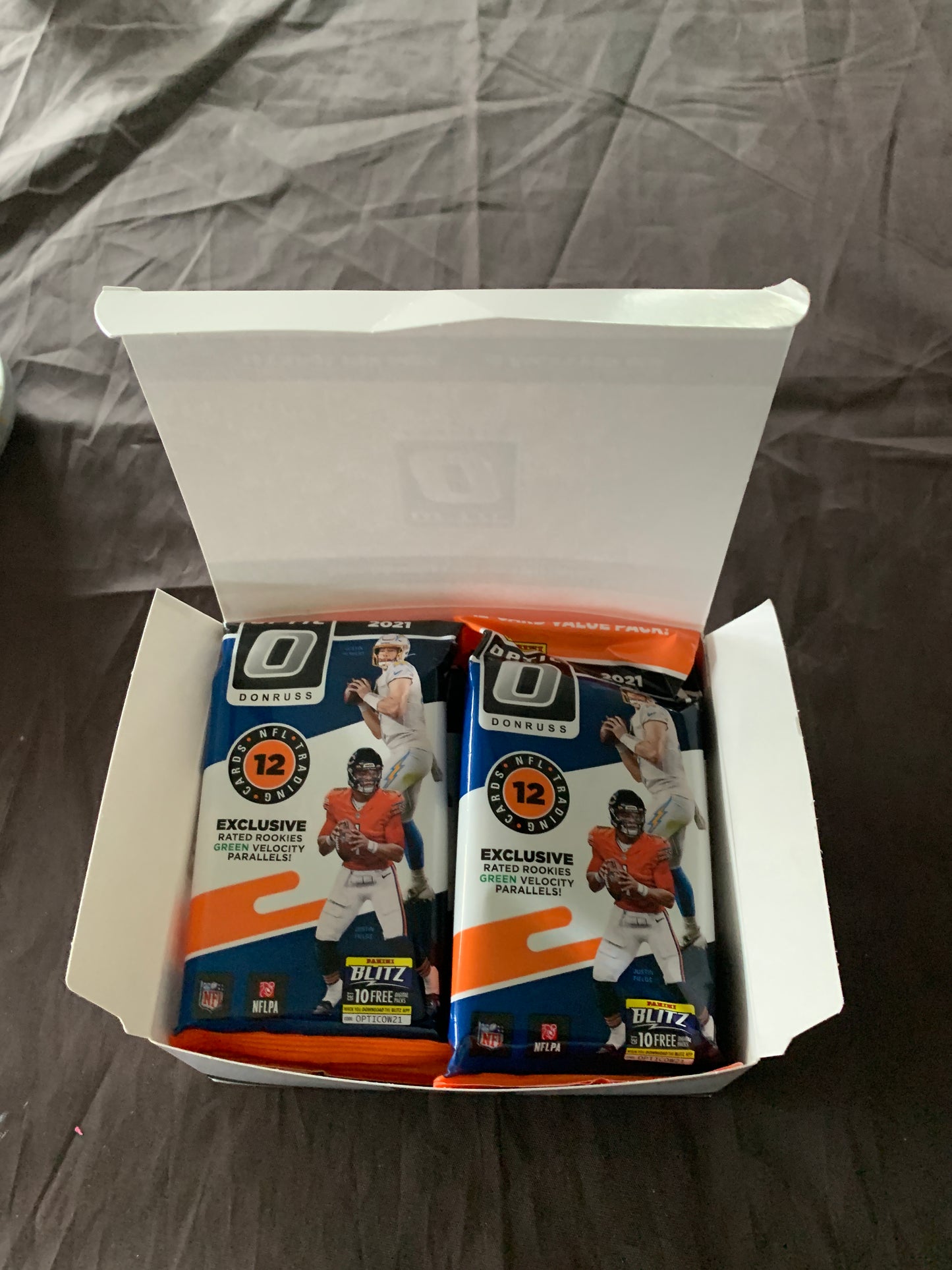 2020 Panini Donruss Optic Football Single Cello Value Fat Pack For Sale