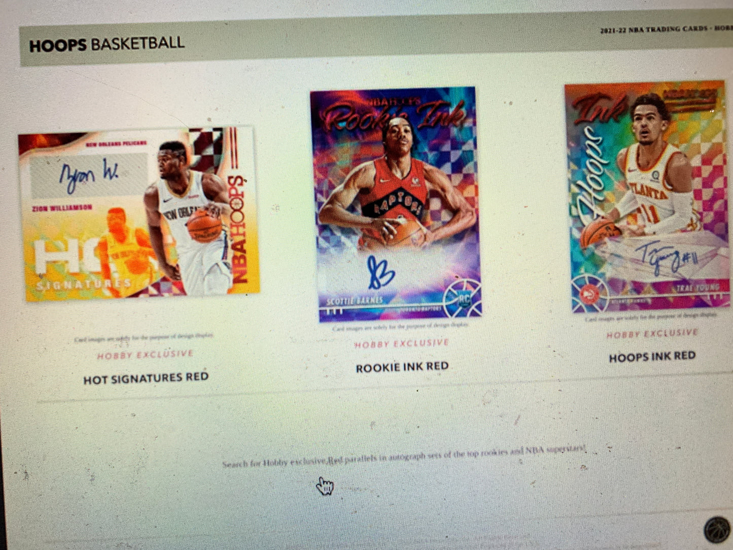 2021/22 Panini NBA Hoops Basketball Hobby Pack
