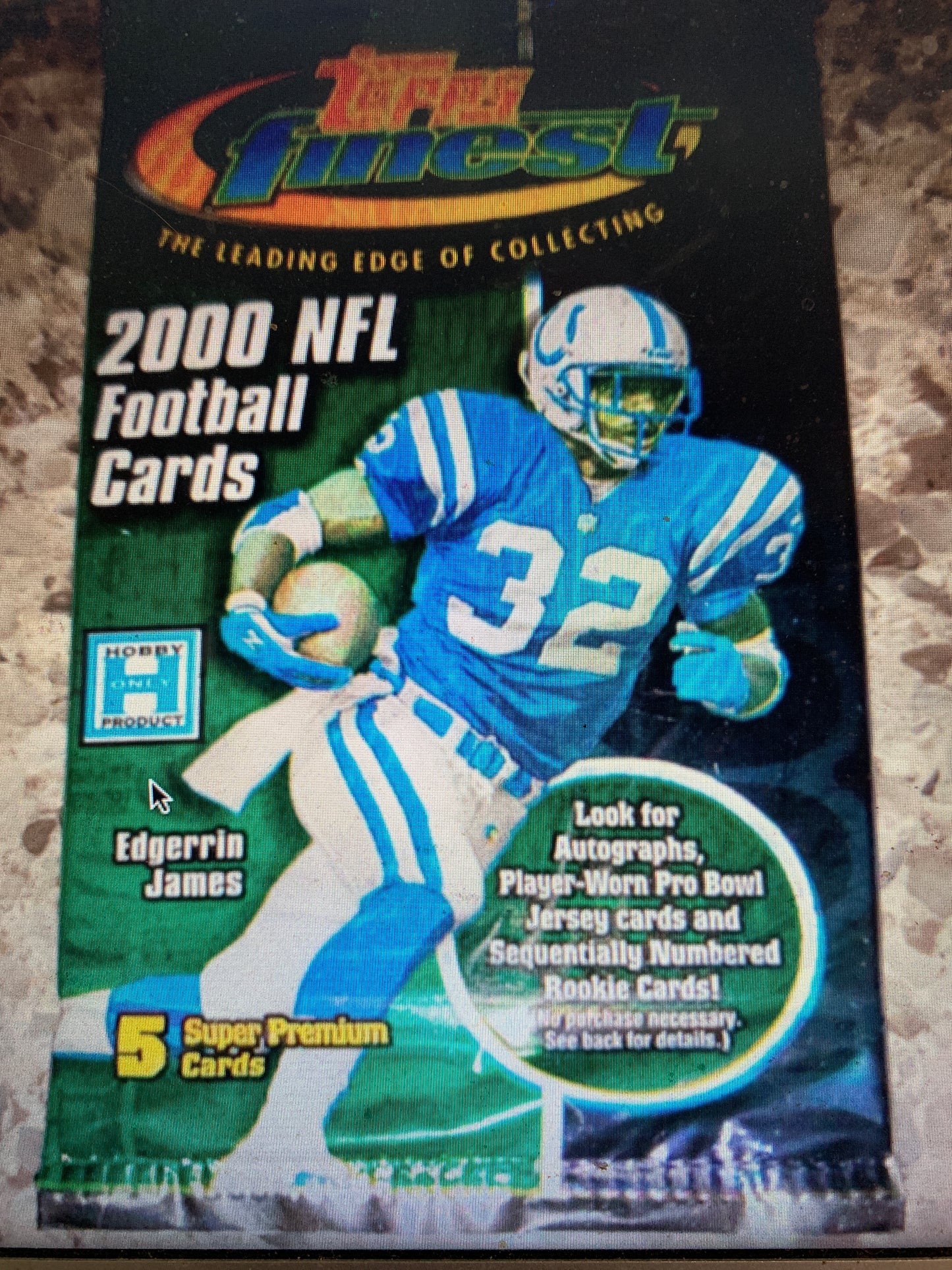 2000 Topps finest football Hobby Single Pack