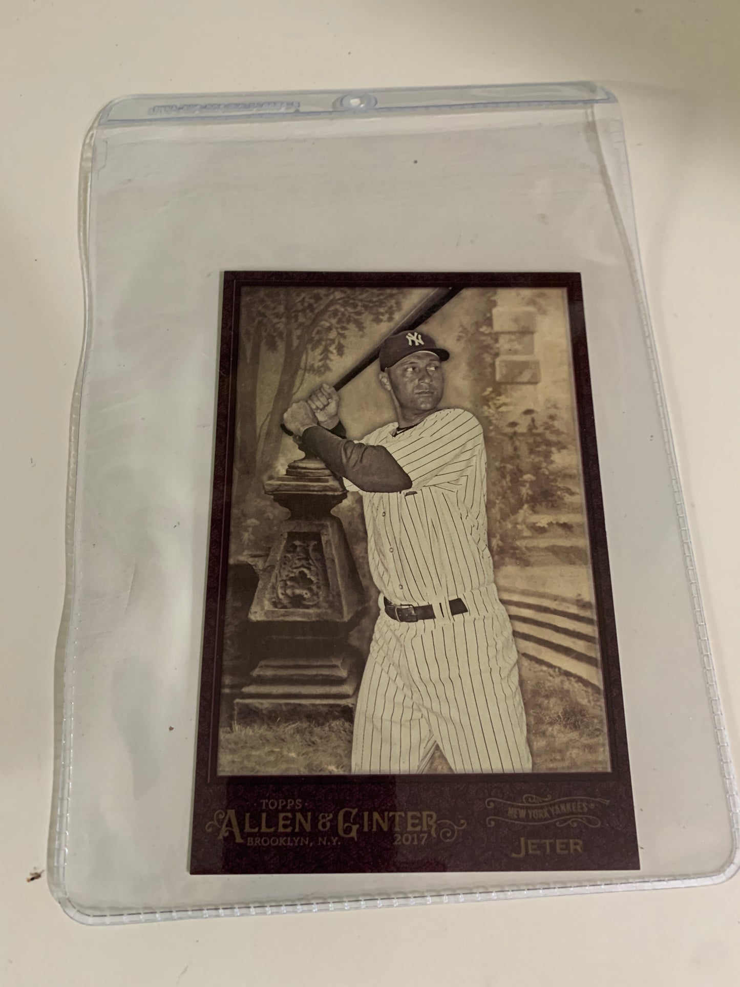 2017 Topps Allen & Ginter Jumbo Box Loader Topps BL-DJ Derek Jeter Yankees This is an original Derek Jeter Allen & Ginter box loader card.