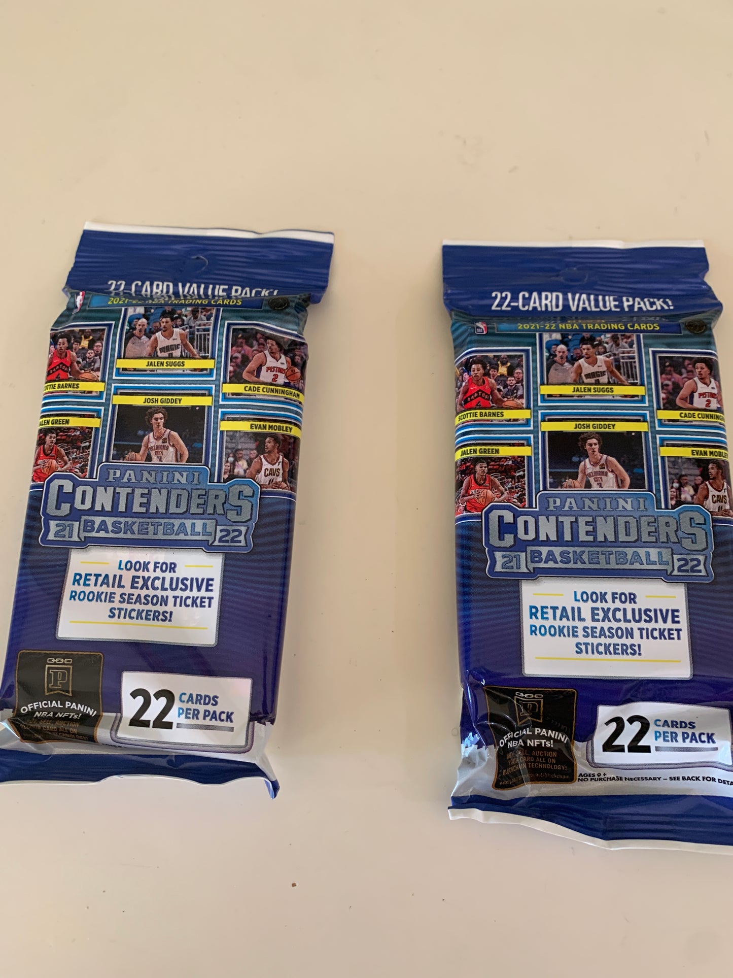 2021/22 Panini Contenders Basketball Jumbo Value Pack