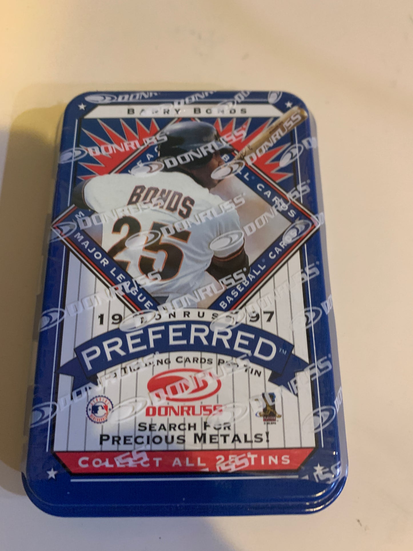 1997 Donruss Preferred Barry Bonds -Donruss Tin. Original sealed Tin Rare Finds