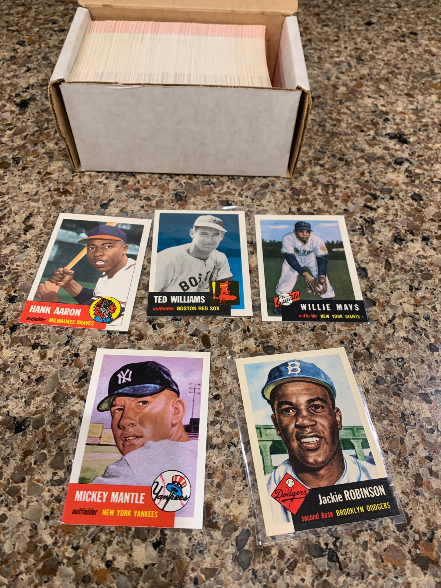 1953 Topps Baseball Archives -Complete 1991 Reprint Set w/ Mickey Mantle Excel+