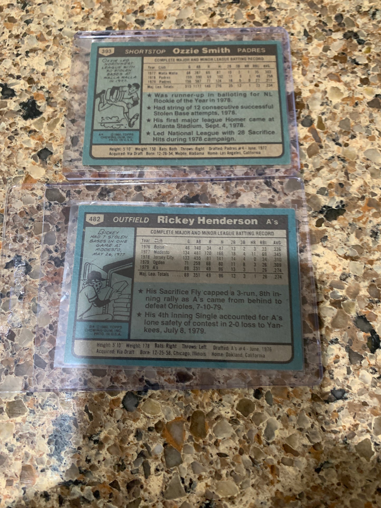 1980 Topps Baseball Complete 726 Card Set Rickey Henderson Rookie