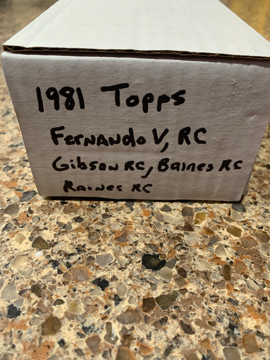 1981 Topps Baseball complete set (1-726) Hand Collated exc condition Harold Baines, Tim Raines, Gibson, And Fernando Rookie Cards