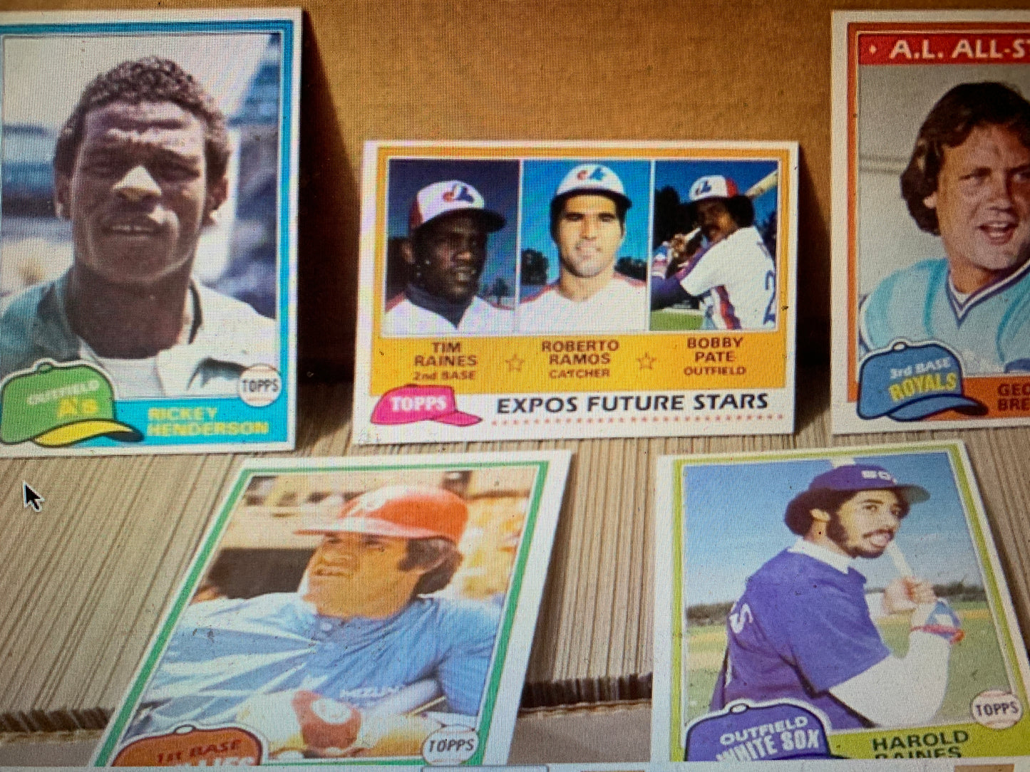1981 Topps Baseball complete set (1-726) Hand Collated exc condition Harold Baines, Tim Raines, Gibson, And Fernando Rookie Cards
