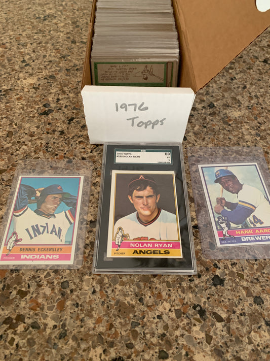 1976 Topps Baseball 660-Card Complete Set-EX+ Condition
