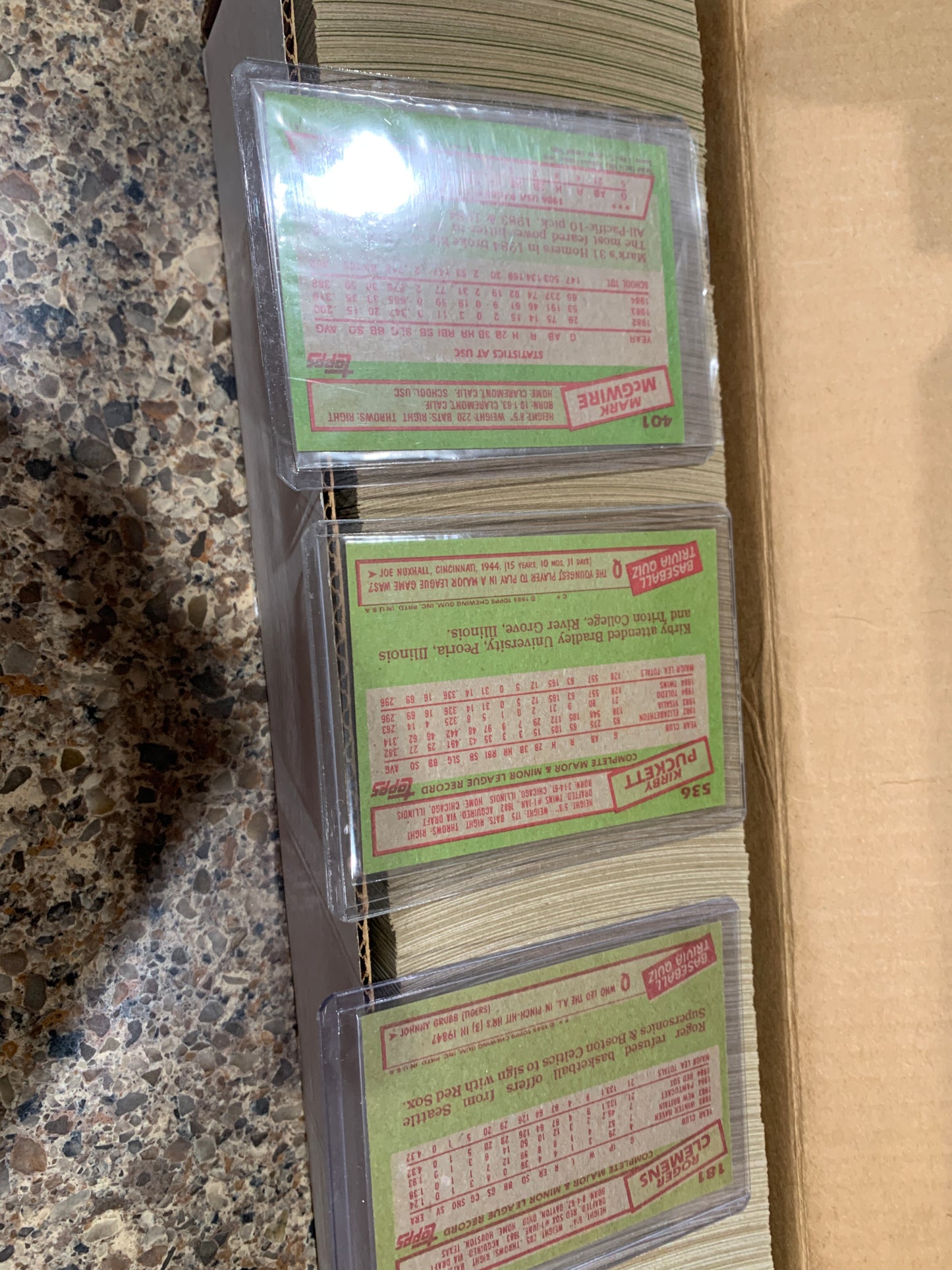 1985 Topps Baseball Complete 792 Card Set Mark McGwire Clemens Puckett Rookie NM
