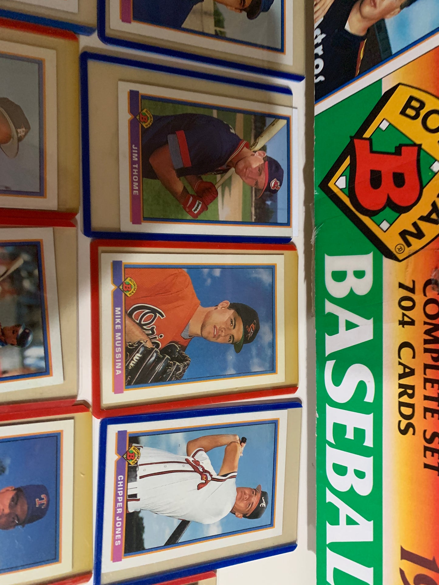 Bowman 1991 Baseball Card Set Thome,Ivan,Chipper,Mussina Rookies
