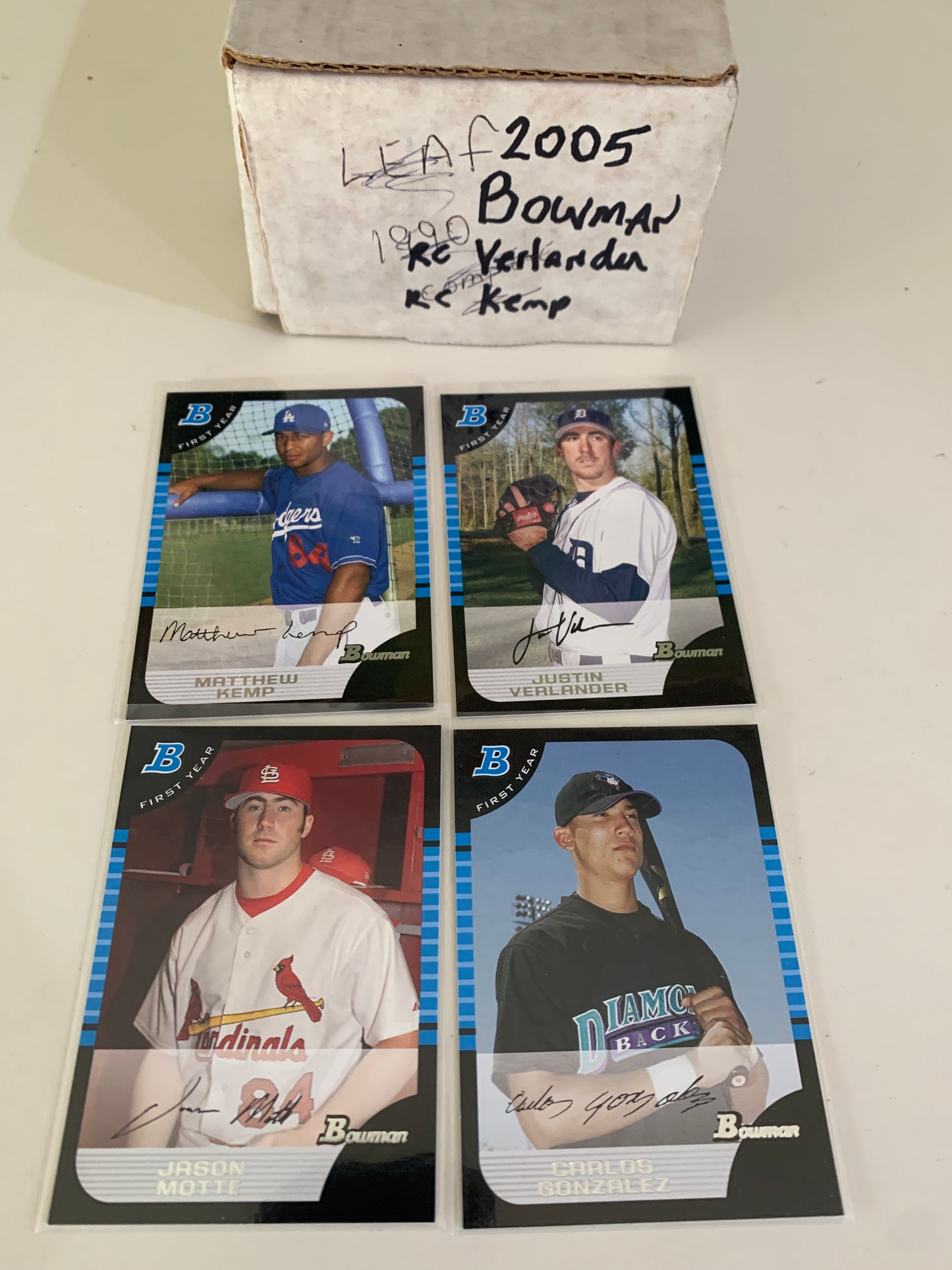 2005 Bowman Baseball Complete set 1-330 Kemp Verlander Rookies