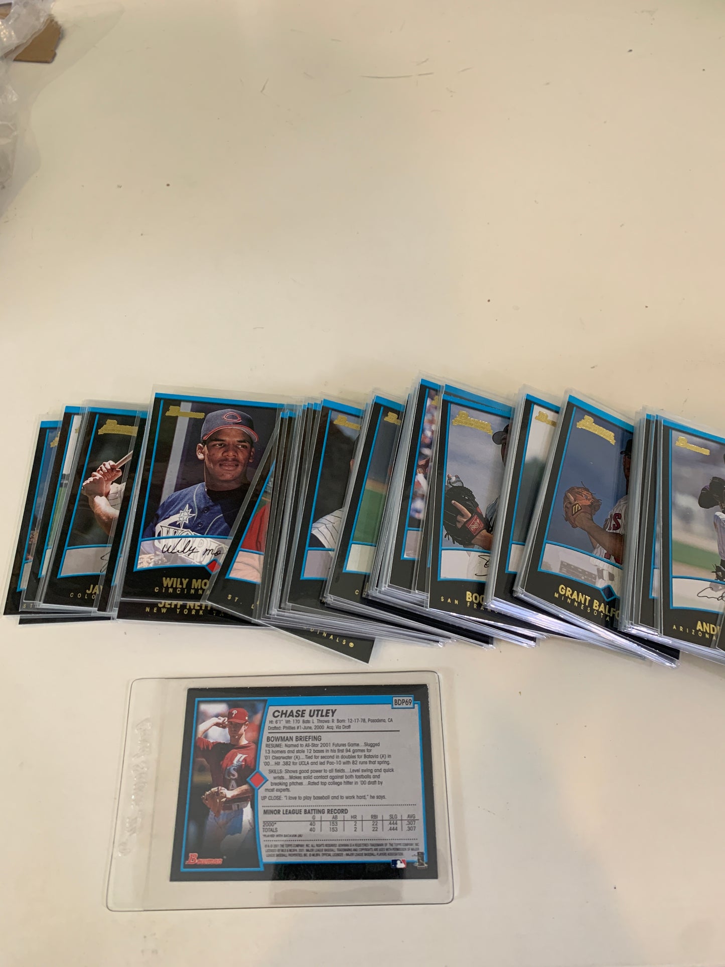 2001 Bowman Draft Picks & Prospects 1-110 Chase Utley, Ichiro rookie