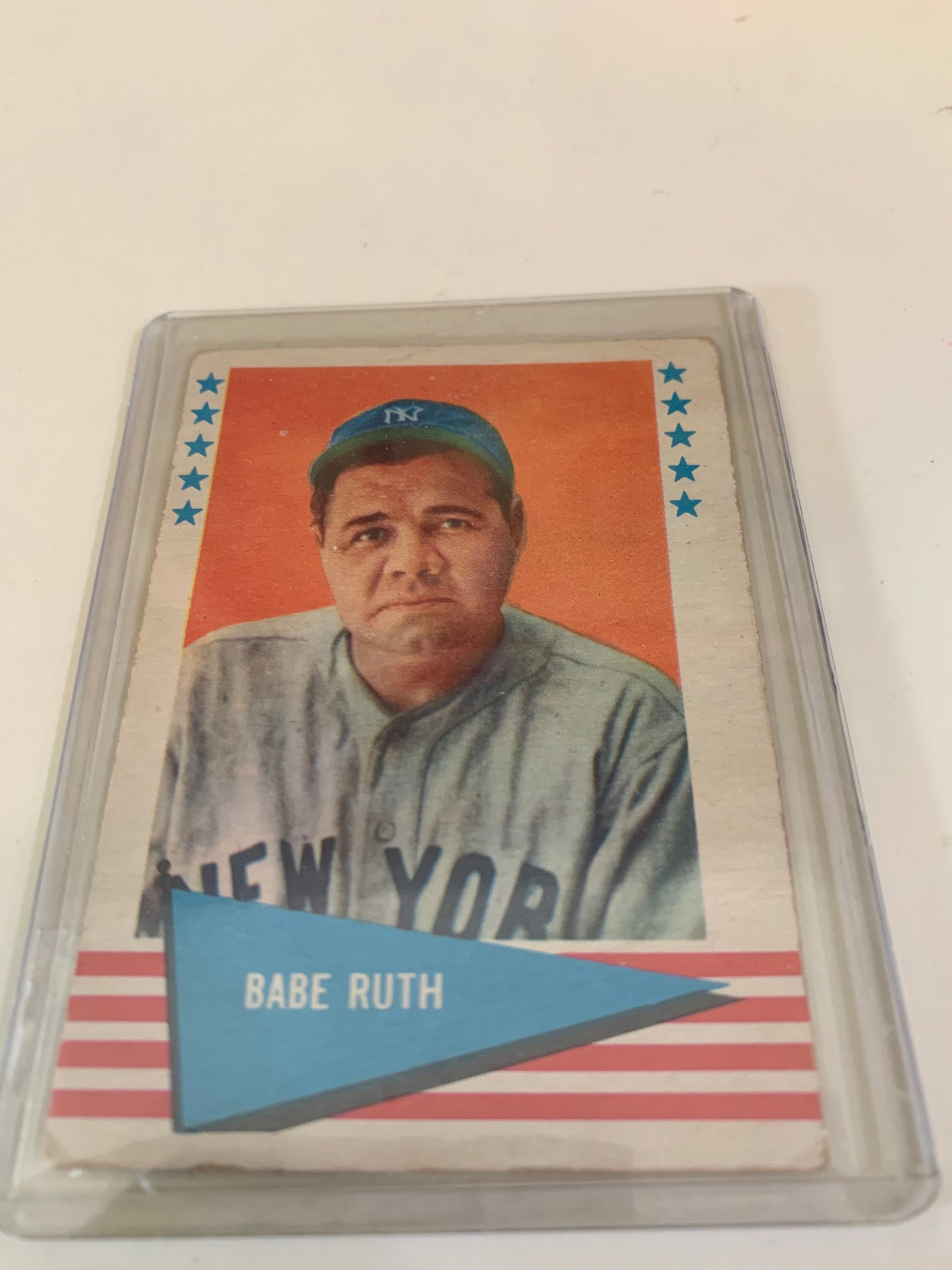 1961 Fleer Baseball Vintage Babe Ruth #75 100% Authentic