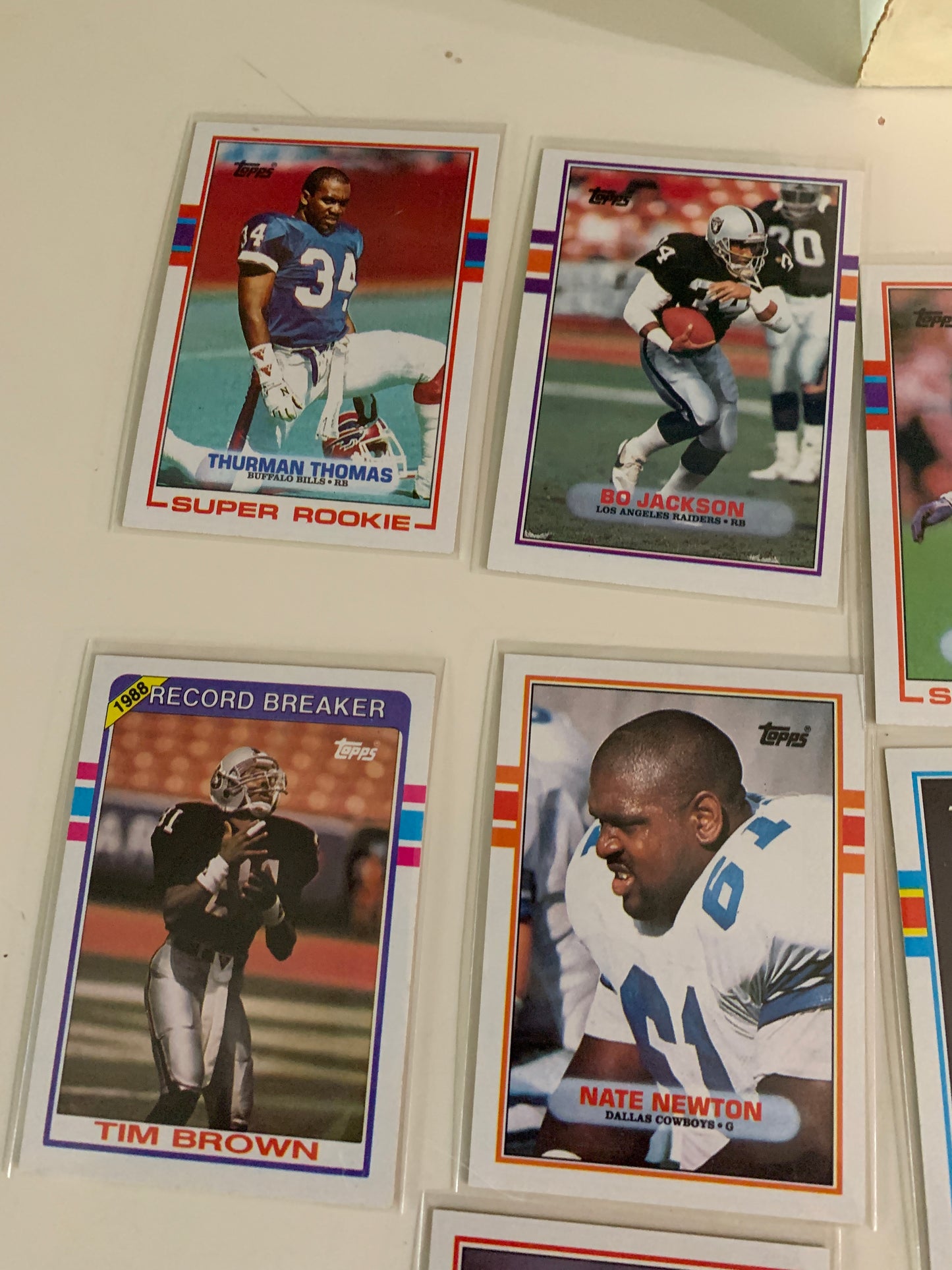 1989 Topps Football Mint Complete Set Look for Rookies Tim Brown, John Taylor