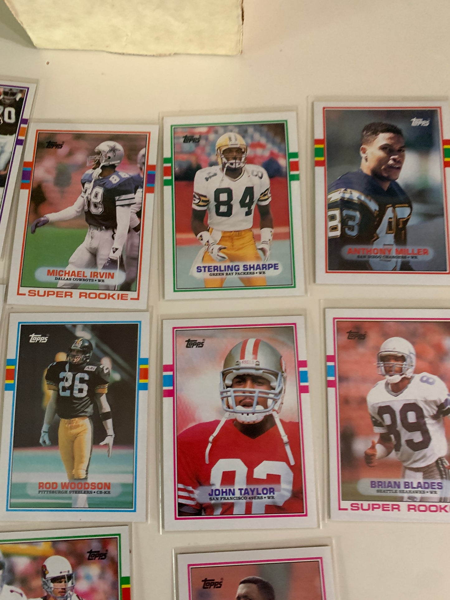 1989 Topps Football Mint Complete Set Look for Rookies Tim Brown, John Taylor