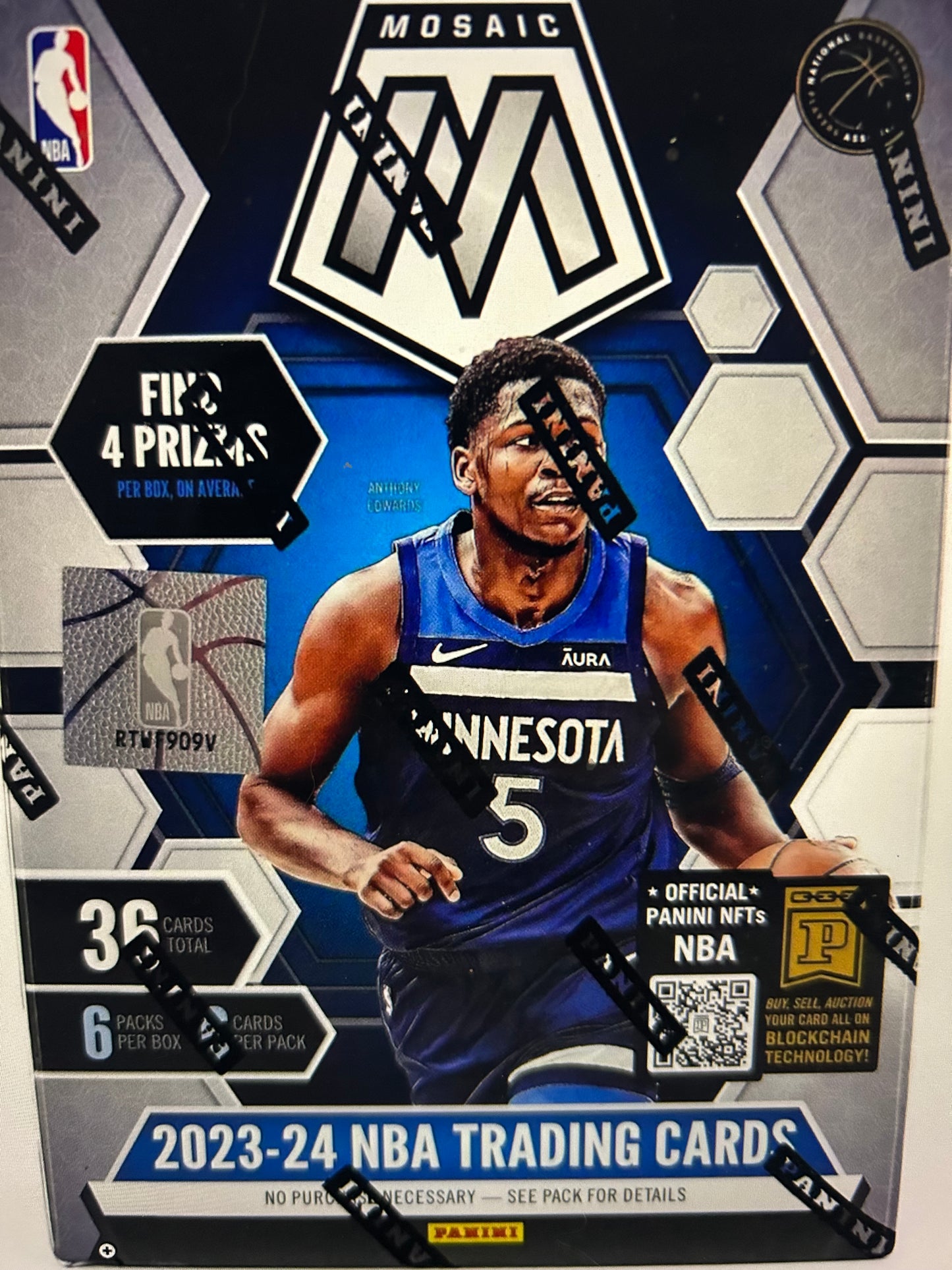 2023/24 Panini Mosaic Basketball 6-Pack Blaster Box Mosaic Green Paralells