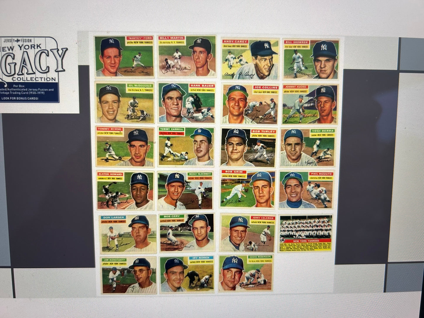 2025 Jersey Fusion New York Legacy Collection Baseball Hobby Box