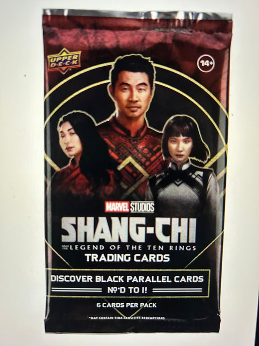 2023 Upper Deck Marvel Studios Shang-Chi and the Legend of the Ten Rings Hobby Packs    (2 Pack Lot).