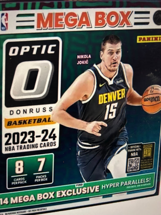 2023/24 Panini Donruss Optic Basketball Mega Box (Hyper Pink Prizms)